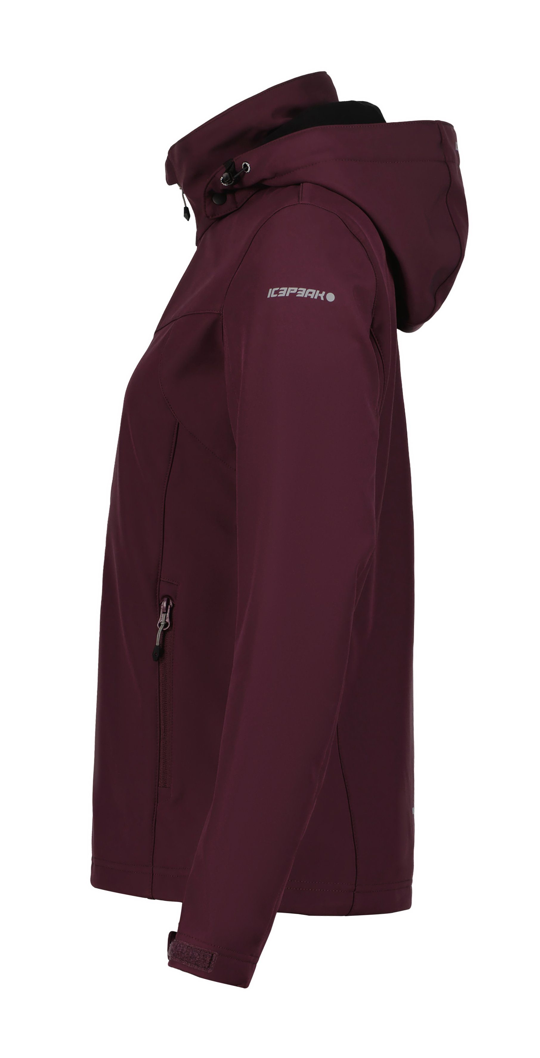 Icepeak D SOFTSHELLJACKE WINE Stehkragen Softshelljacke mit hohem BRENHAM