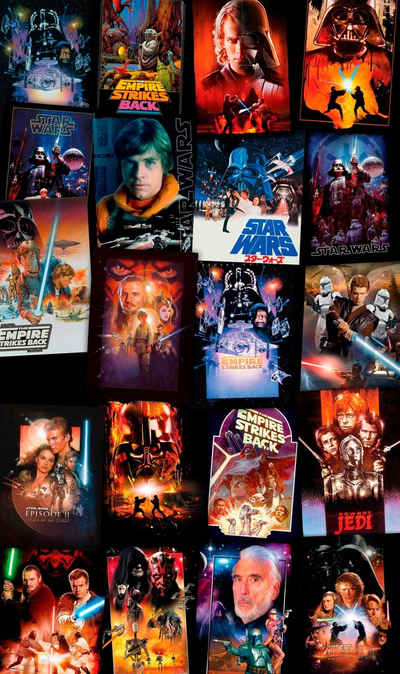 Komar Vliestapete Star Wars Posters Collage, (1 St), 120x200 cm (Breite x Höhe), Vliestapete, 100 cm Bahnbreite