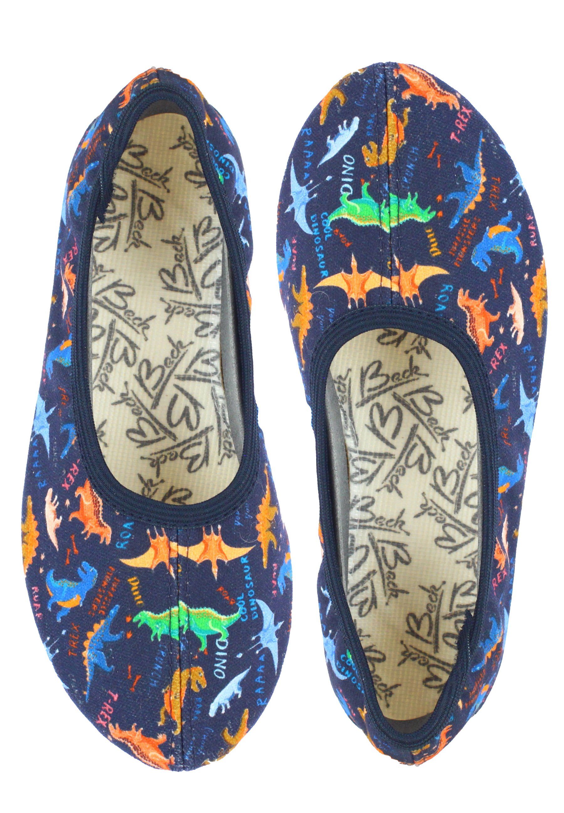Schläppchen Dinosaurier Gymnastikschuh