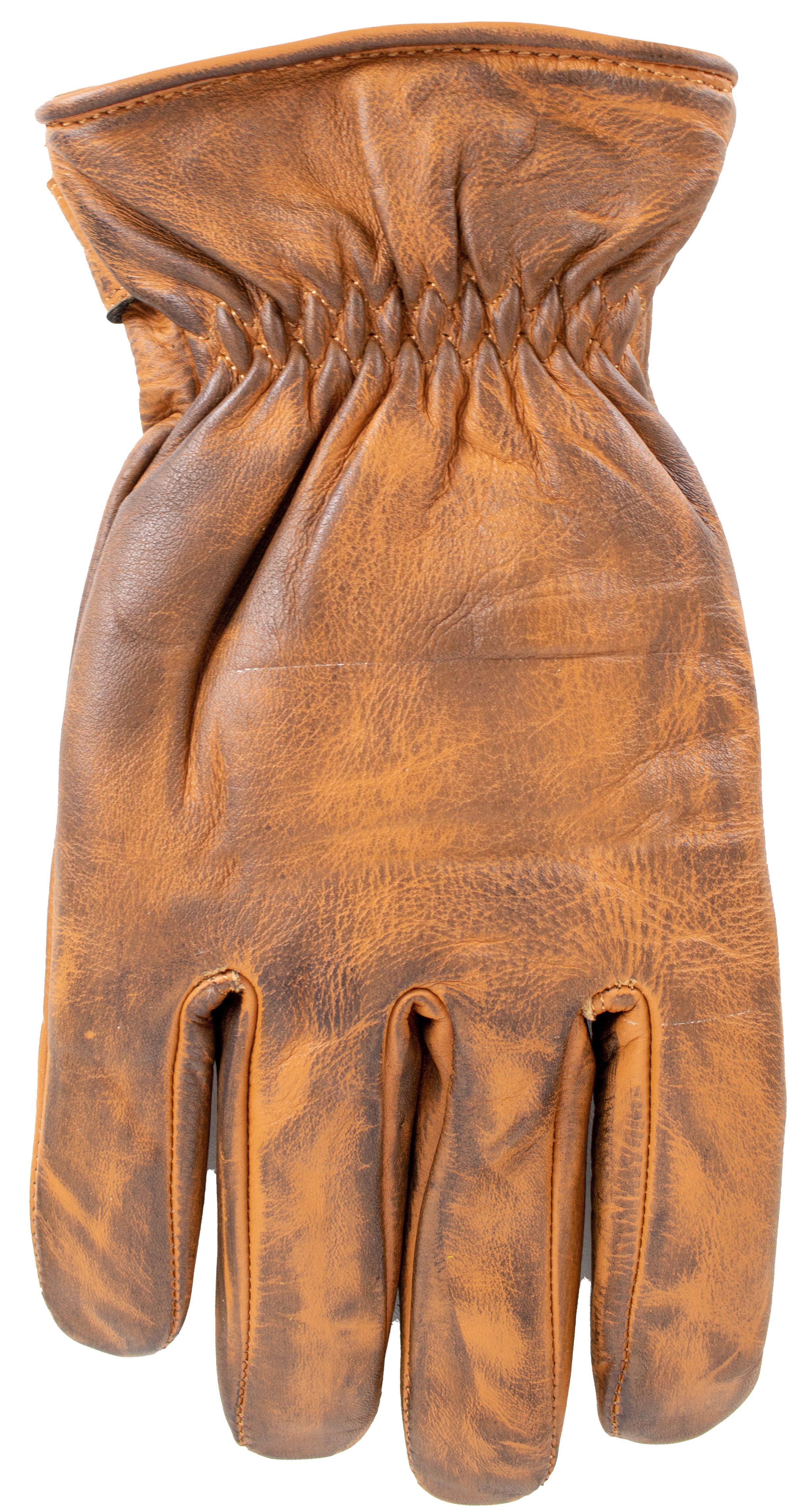 MDM Motorradhandschuhe MDM Classic Motorrad Lederhandschuh Braun, Aramid Innenfutter Abriebfest – Bild 3 von 5