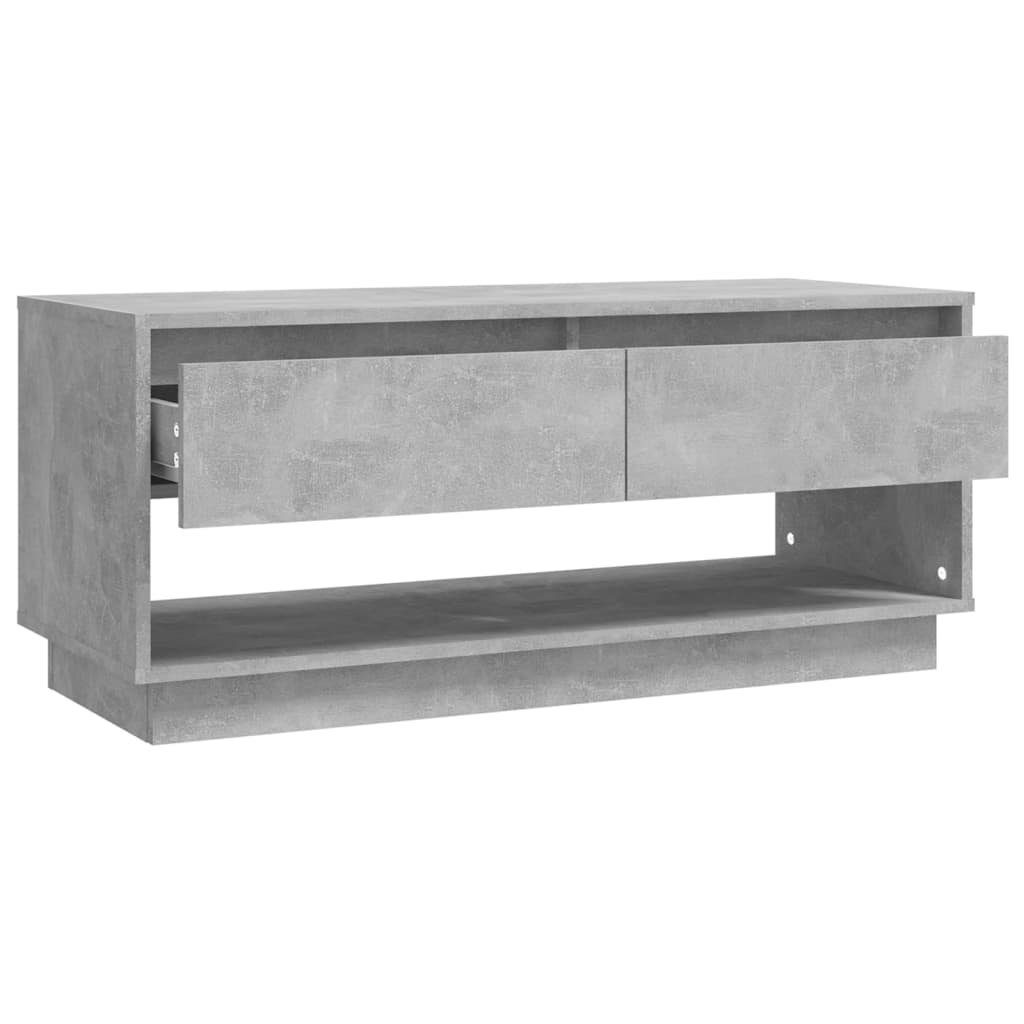 furnicato TV-Schrank Betongrau 102x41x44 cm Holzwerkstoff