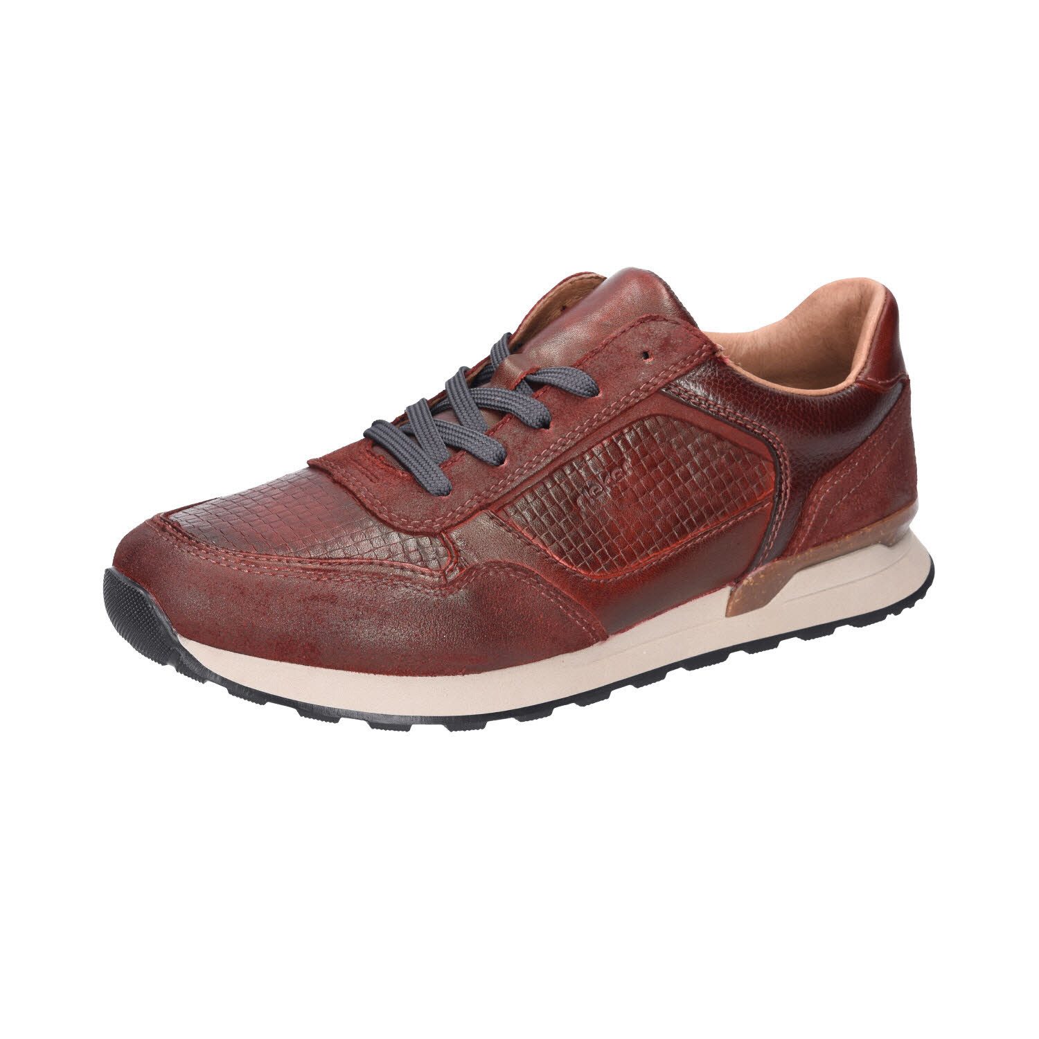 Leder Sneaker Schnürschuh