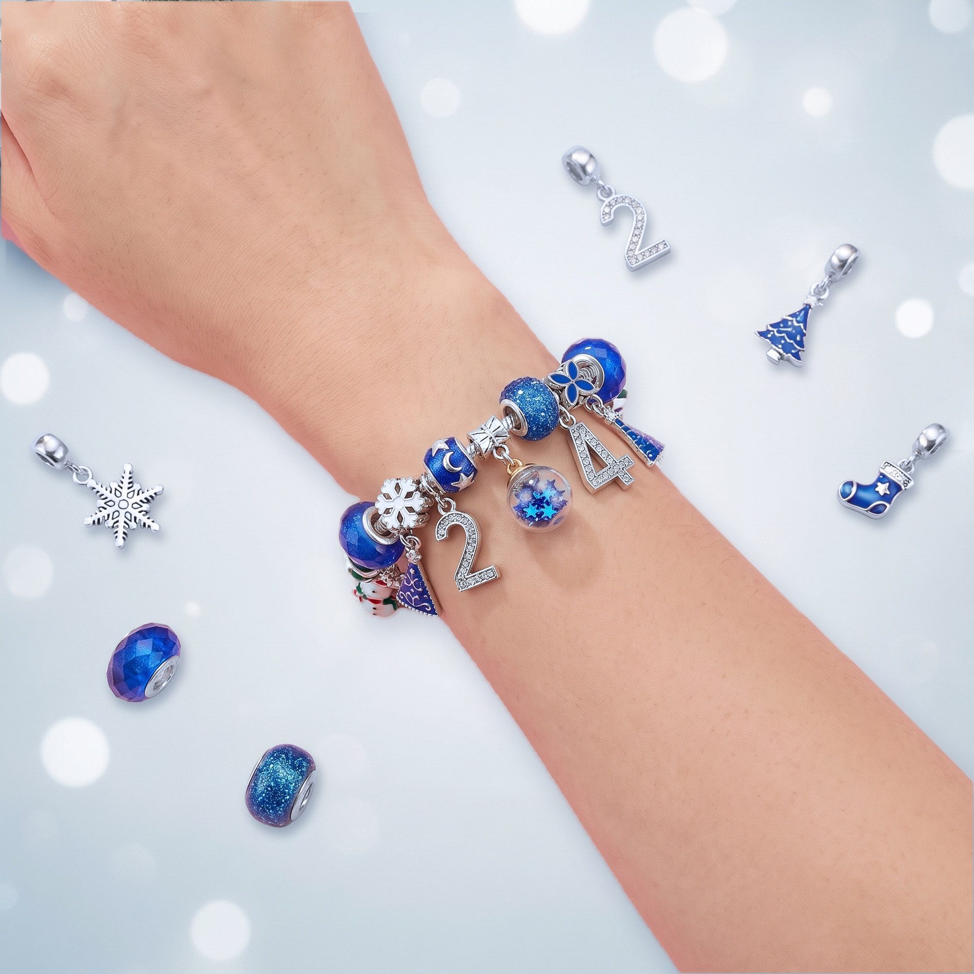Lucadeau DIY-Adventskalender Adventskalender 2026 Mädchen – 24 Türchen Schmuck zum Selbermachen (Geschenkset), Weihnachtskalender Kinder ab 5 zum Basteln, 22 Ch – Bild 2 von 5