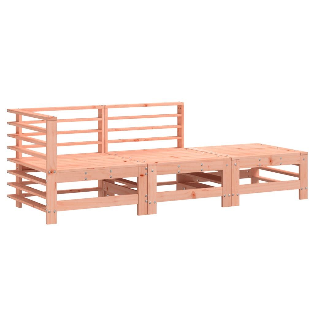 vidaXL Sofaelement 3-tlg. Garten-Lounge-Set Massivholz Douglasie günstig online kaufen