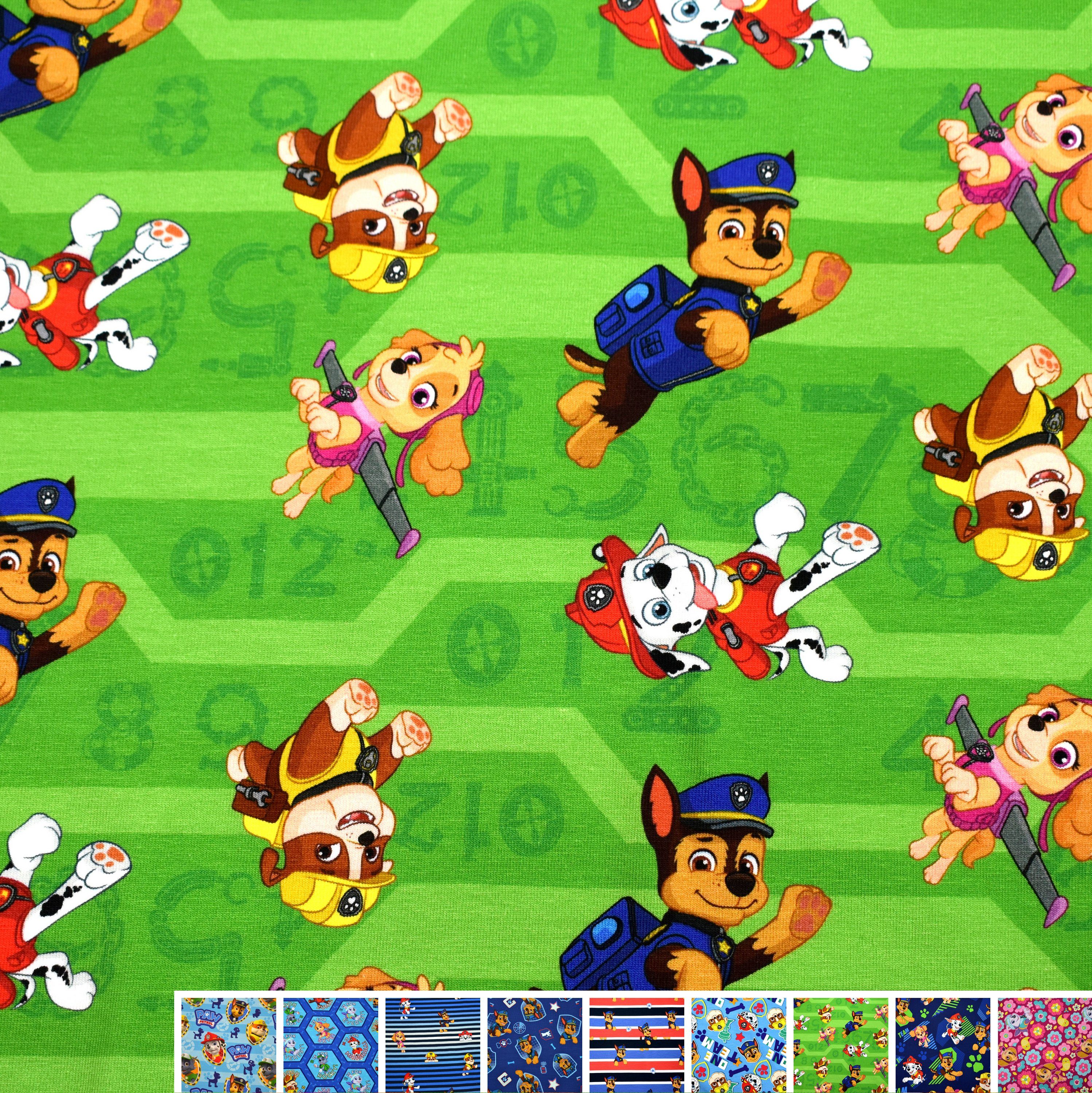 MAGAM-Stoffe Stoff "Paw Patrol", Kinder Jersey ÖKO-TEX Meterware ab 50cm