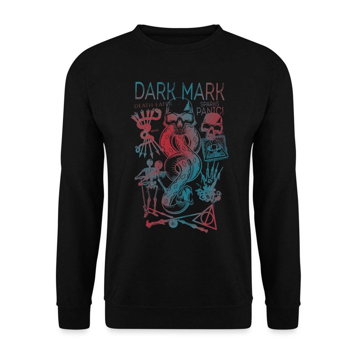 Spreadshirt Sweatshirt Harry Potter Dunkles Mal & Horkruxe Design Unisex Pullover (1-tlg)