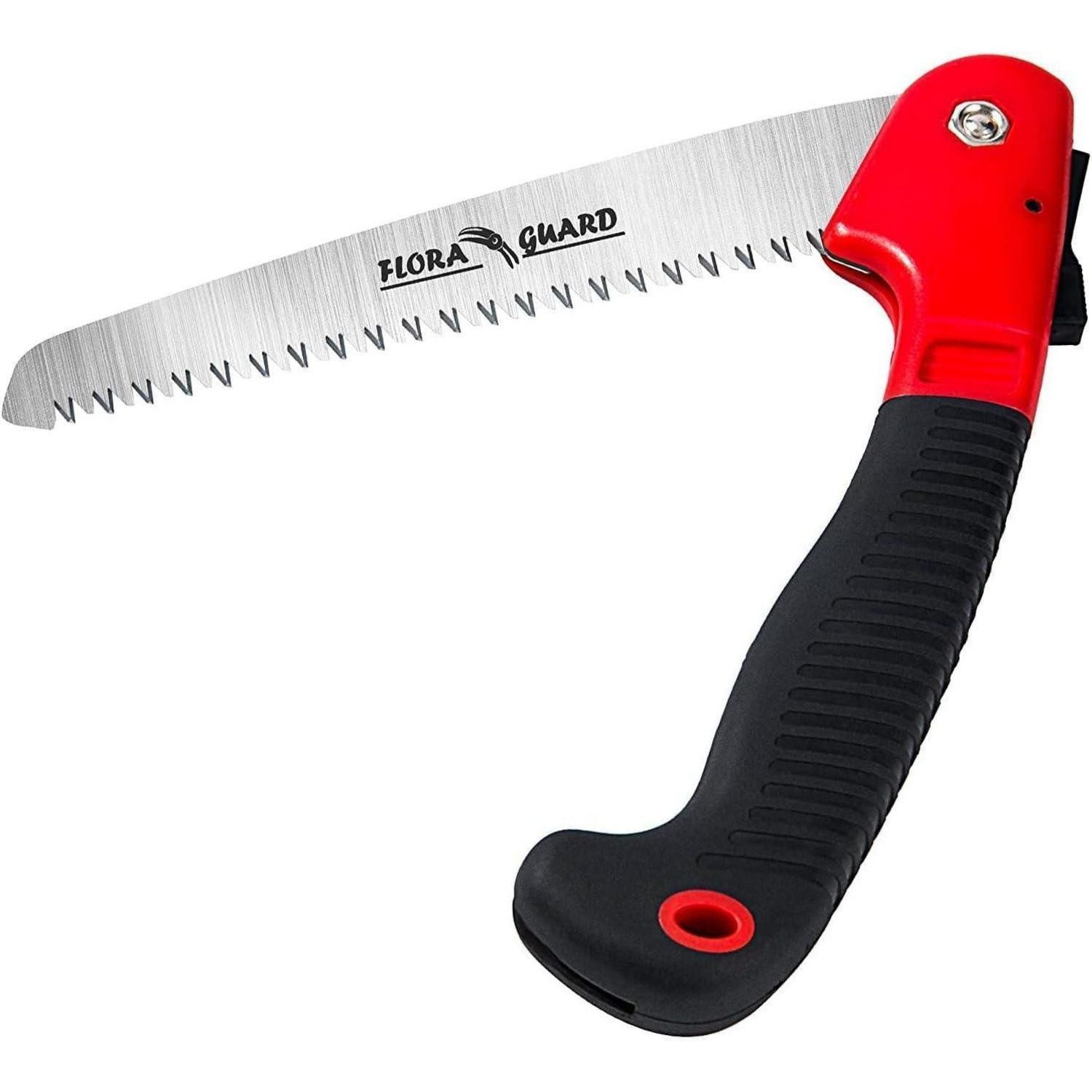 LuxusKollektion Klappsäge Handsäge SK5 195mm TPR Griff Verriegelung Astsäge Rot
