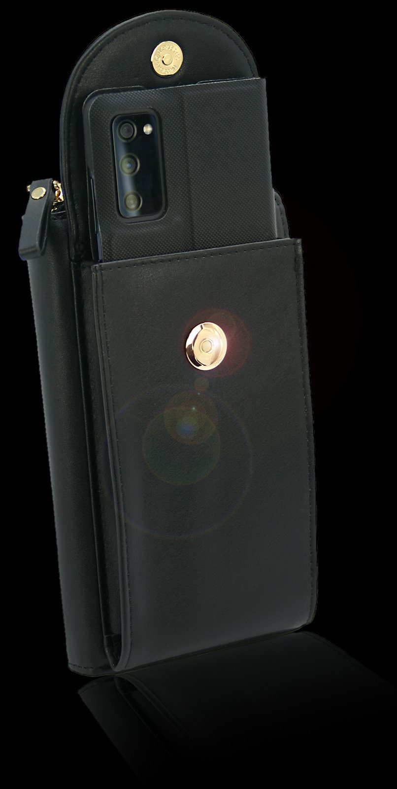 J JONES JENNIFER JONES Schultertasche 2 in 1 - Umhängetasche / Handytasche (bis 7) und Geldbörse in Einem, Handyfach