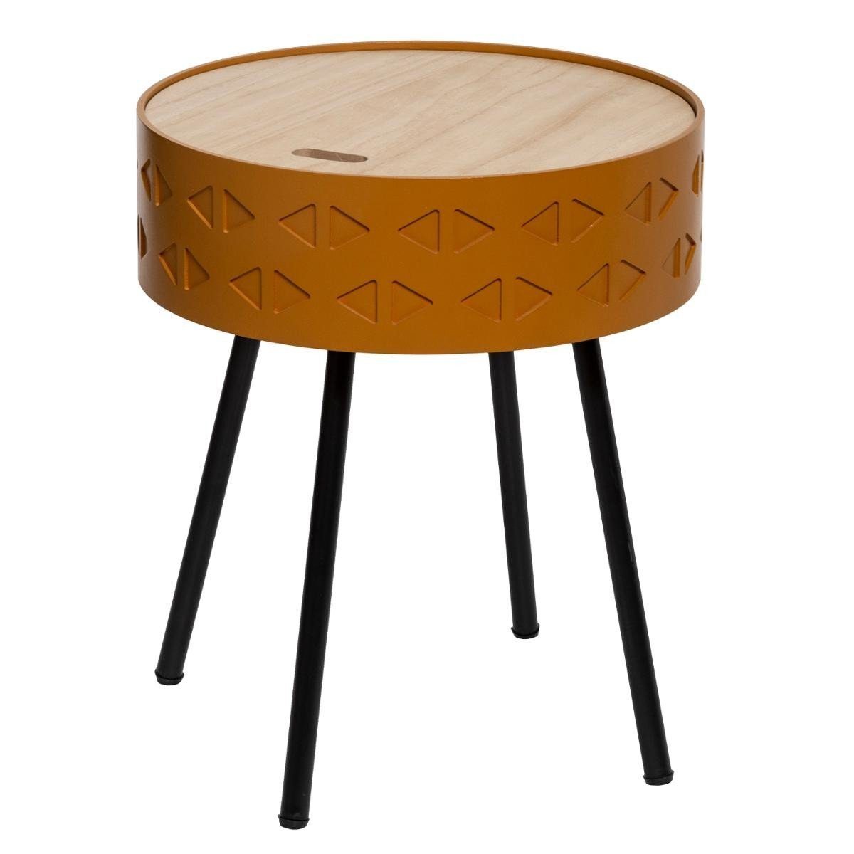 Atmosphera Créateur d'intérieur Beistelltisch Runder Couchtisch mit Stauraum, SHIRO, braun (funktional), keine