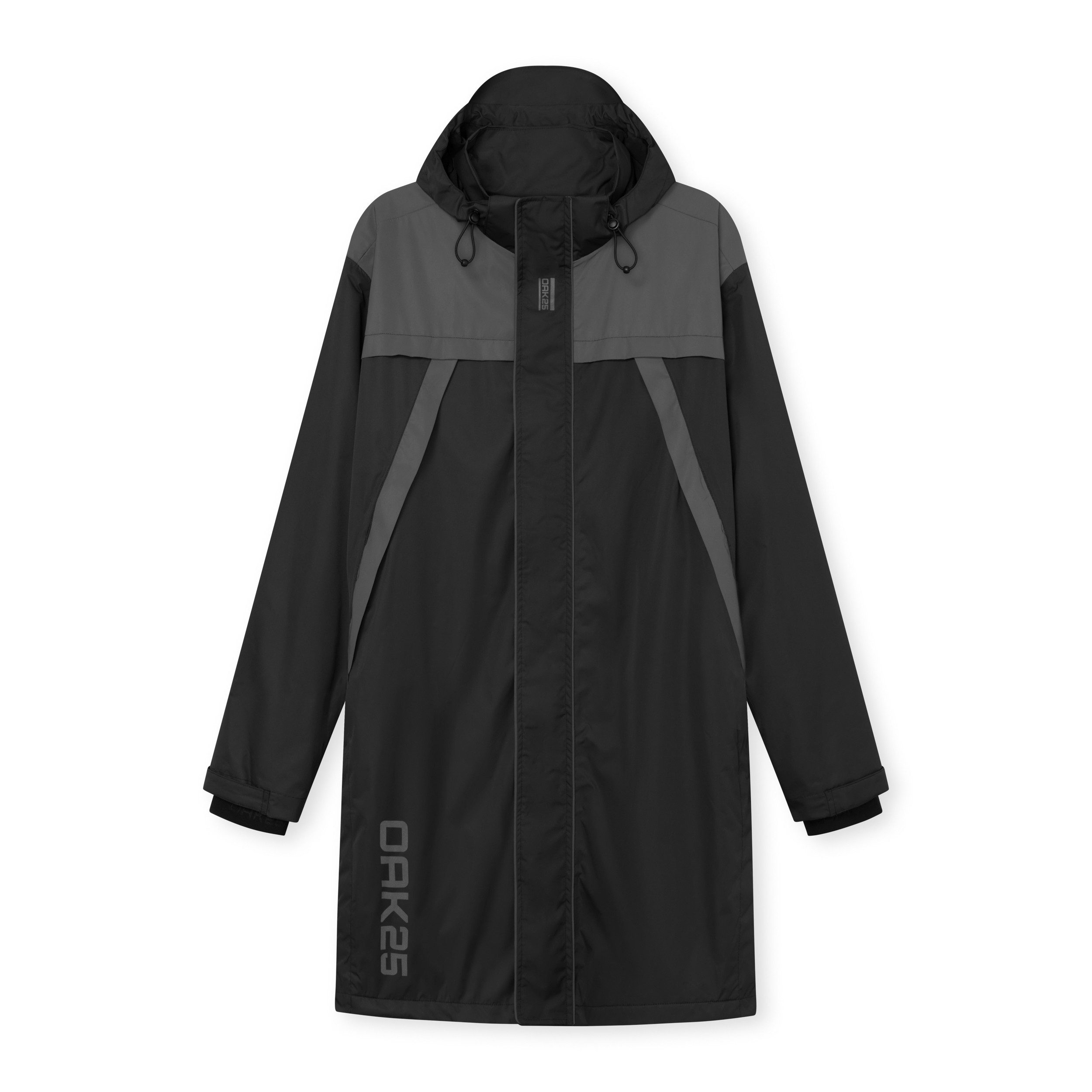 OAK25 Regenmantel Everyday Raincoat Regenmantel reflektierend (1-tlg) Unisex Outdoor Regenjacke mit Fleecefutter, 10.000mm Wassersäule