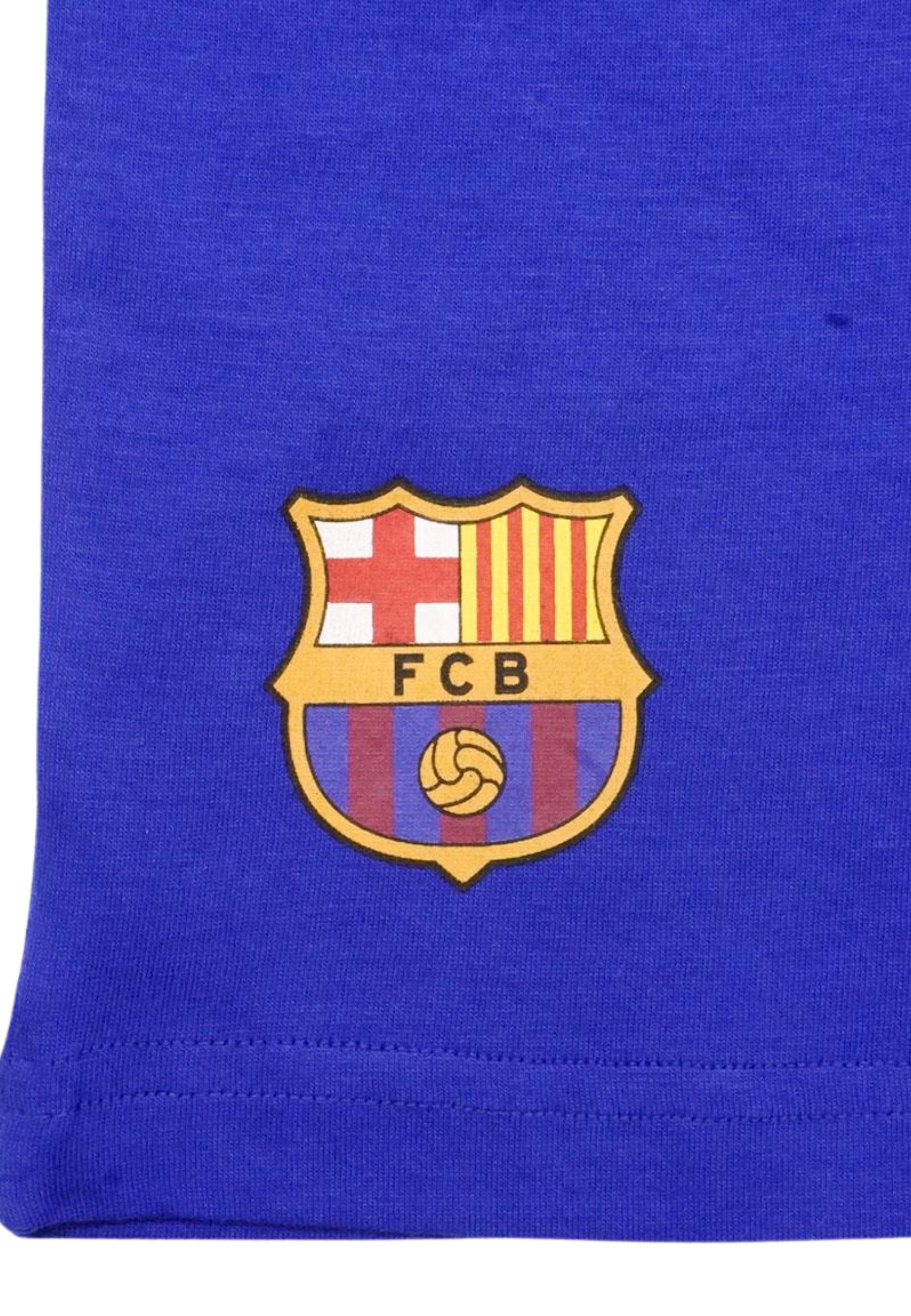 Disney Schlafanzug Short Pajamas Single Jersey FC Barcelona (Set)