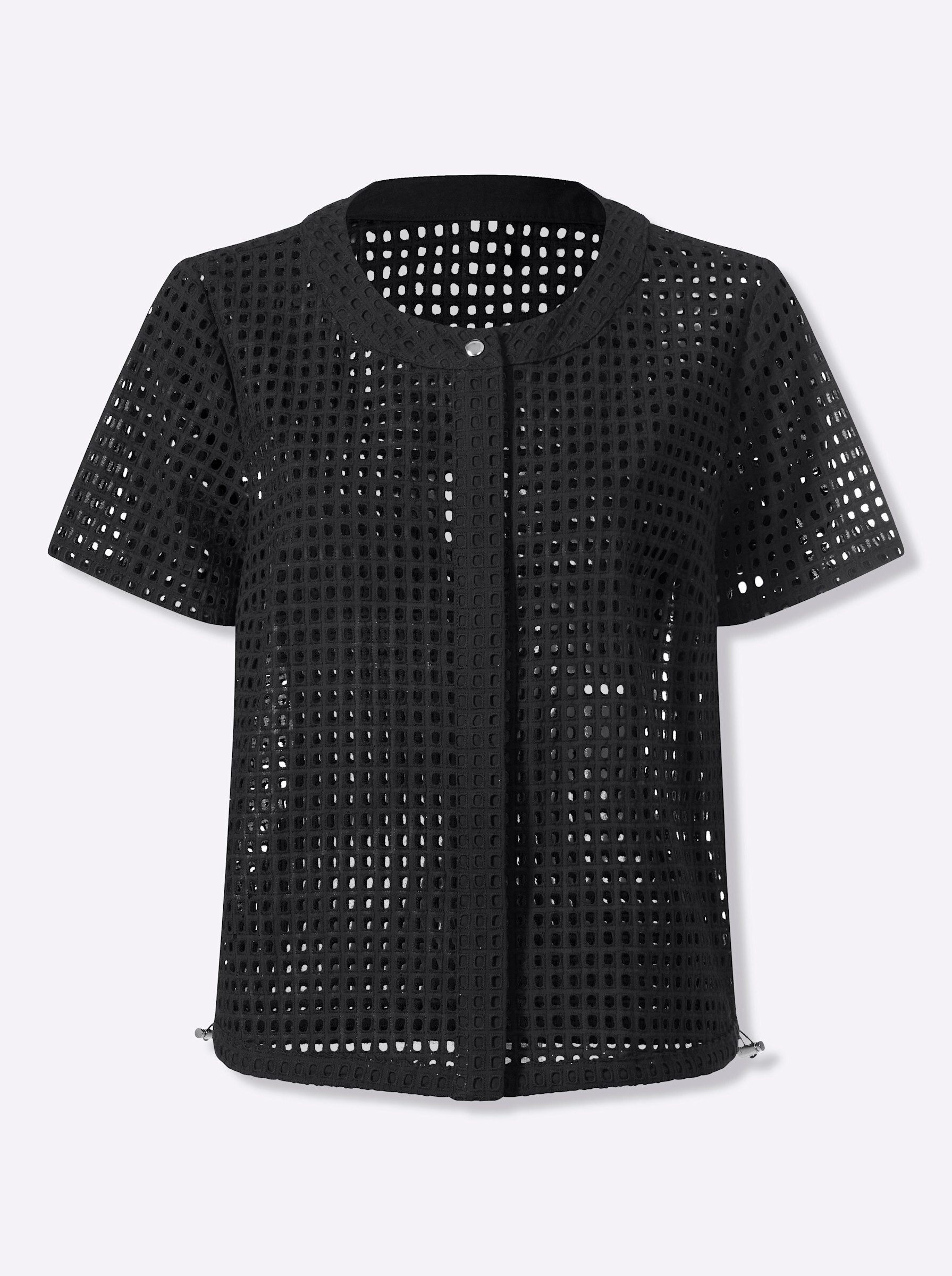 Klassische Bluse Bluse Kurzarm