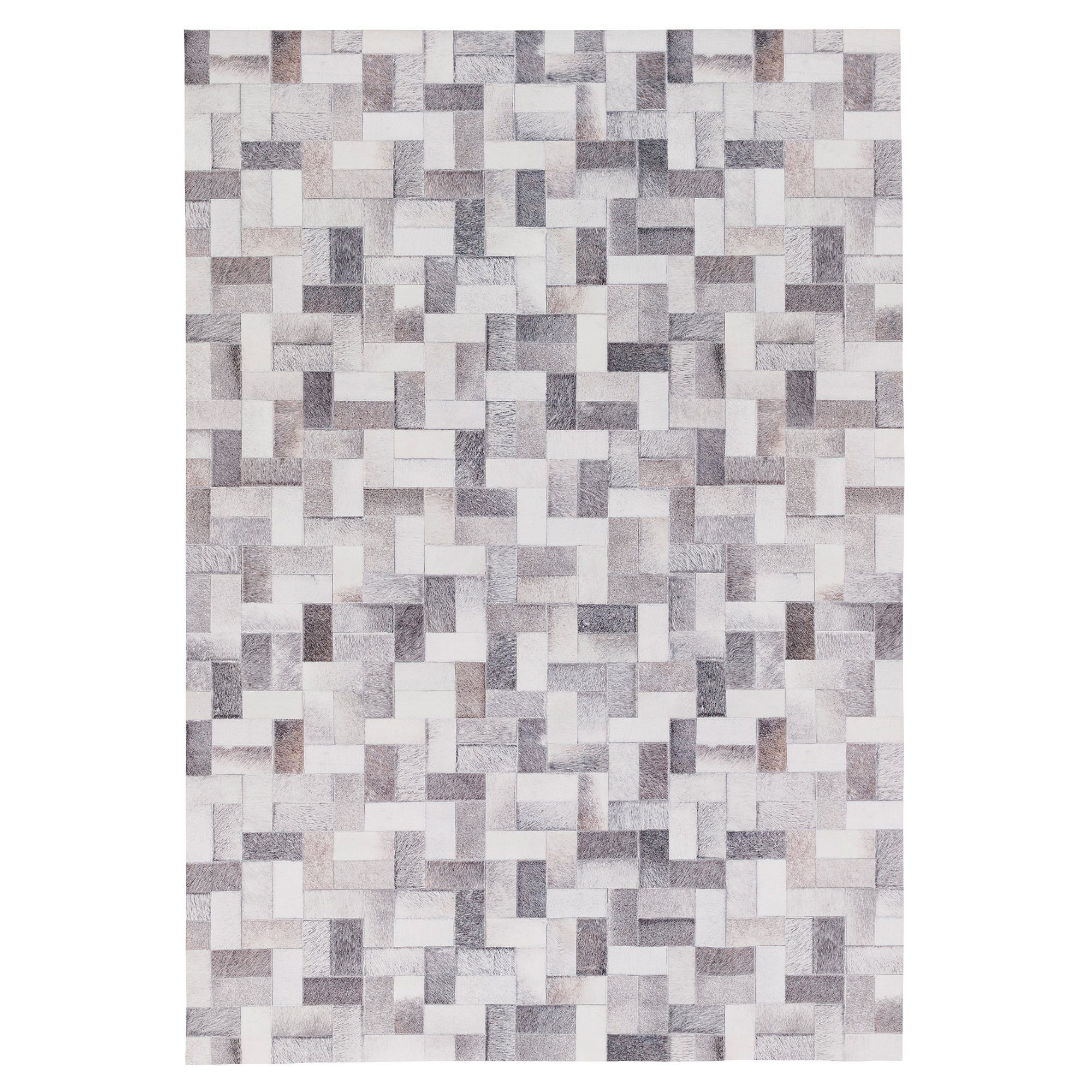 Pergamon Designteppich Kunstfaser Patchwork Tierfell Trend, Rechteckig, Höhe: 7 mm