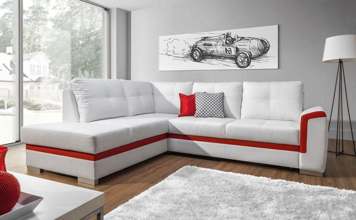 Xlmoebel Schlafsofa Ecksofa mit Schlaffunktion und Stauraum in modernem Design, Hergestellt in Europa