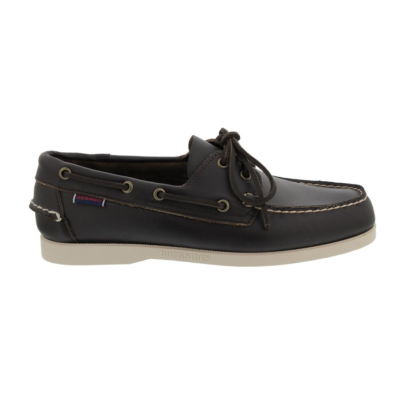 Sebago Sebago Docksides, Full-Grain Leather, dark brown, Men 7000H00-901 Bootsschuh