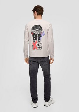 QS Langarmshirt Longsleeve mit Rückenprint