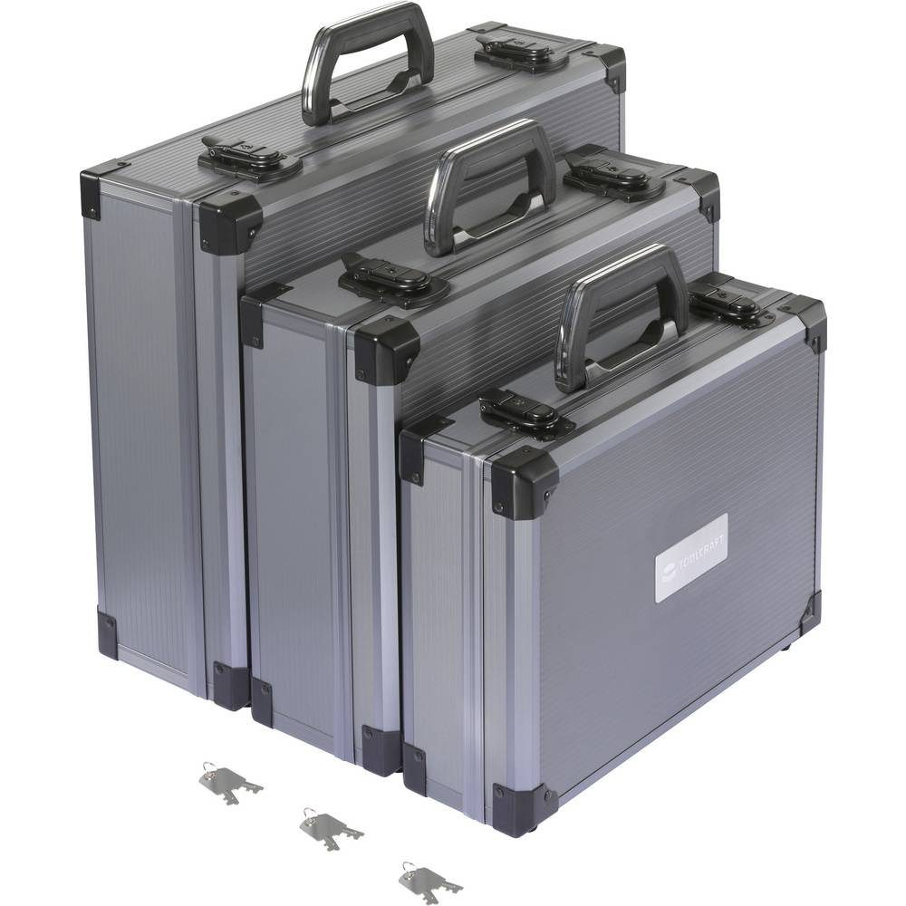 TOOLCRAFT Werkzeugkoffer Universal Werkzeug-Pilotenkoffer unbestückt 3teilig (L x B x H) 44.5 x