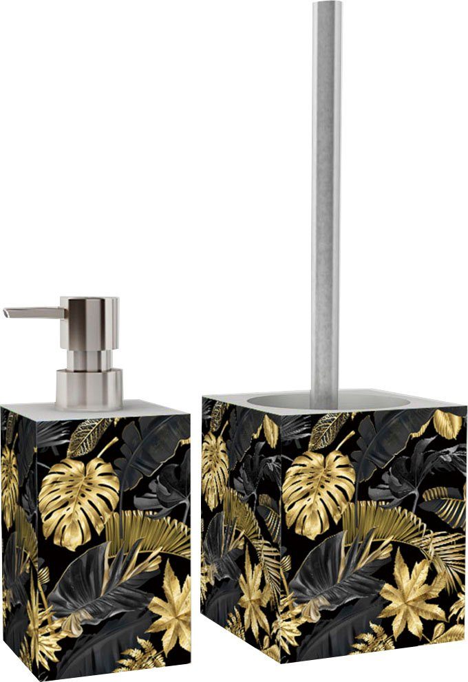 Badaccessoire-Set Golden Leaves