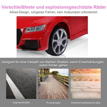 COSTWAY Elektro-Kinderauto Audi TTRS 12V, 2,5-5km/h