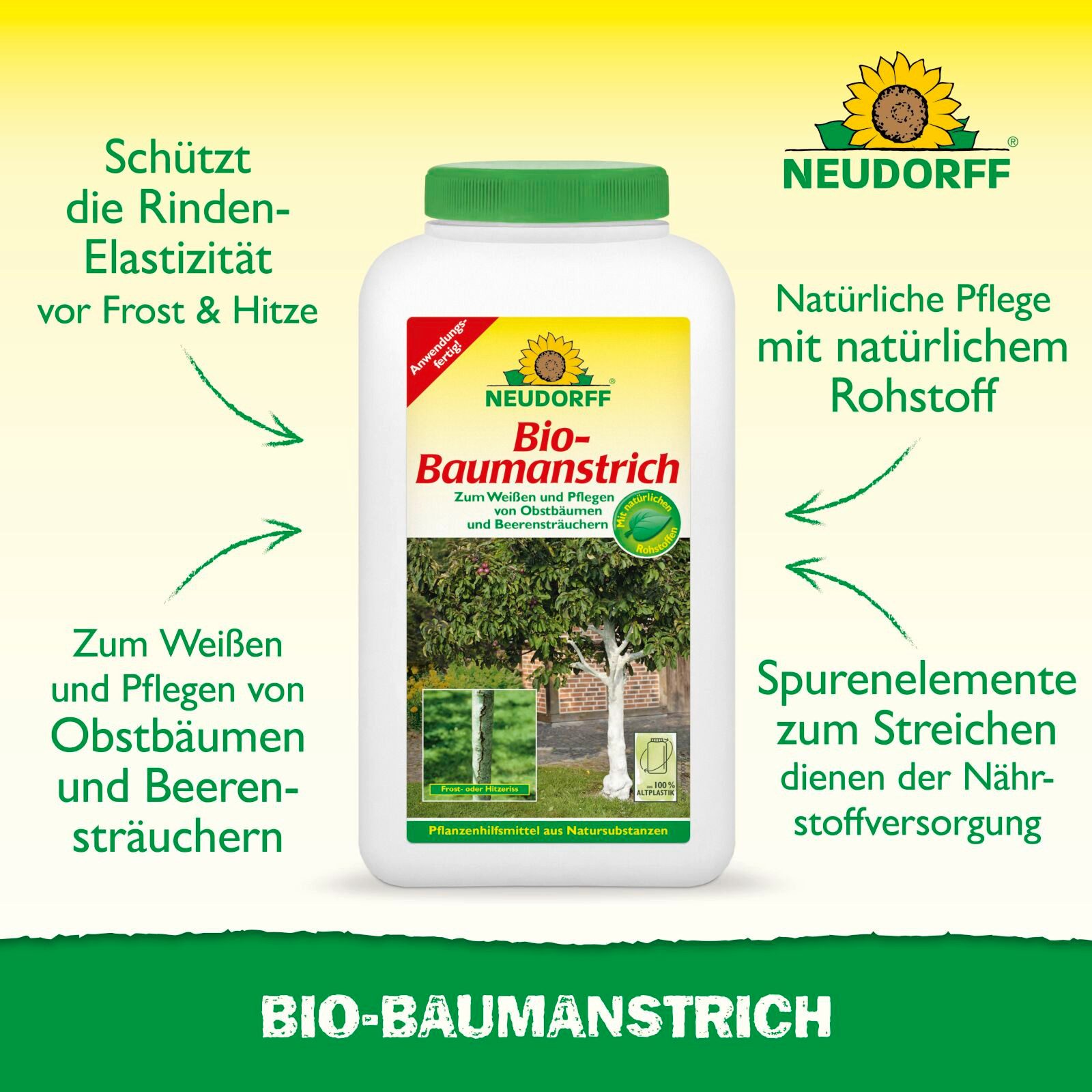 Neudorff Baumanstrich Bio-Baumanstrich 6x 2 Liter, 12000 ml