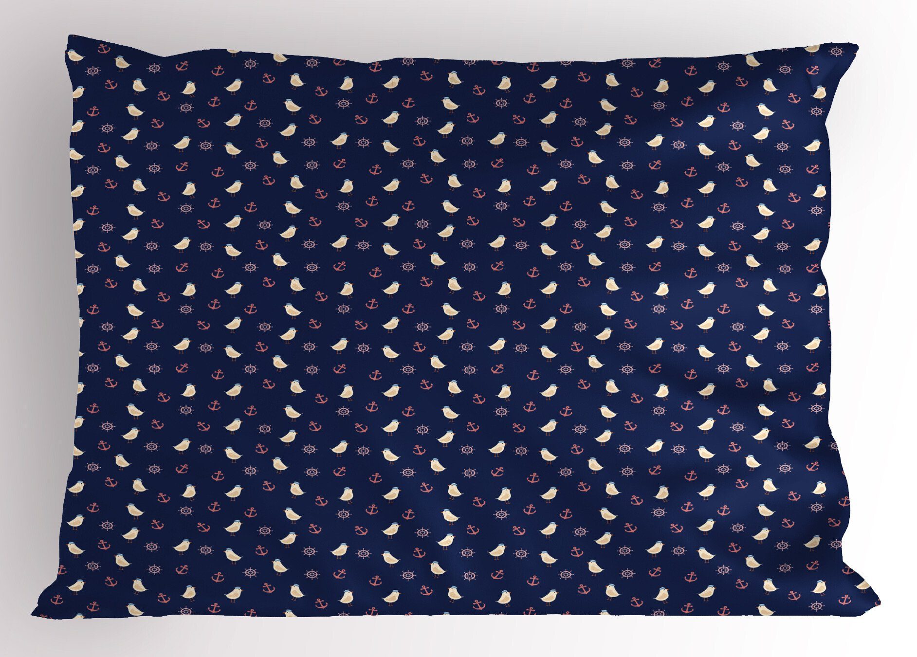 Dekorativer Stück), Wasser Kissenbezüge Size Kopfkissenbezug, in blau Marine-Hüte (1 Vögel Queen Gedruckter Abakuhaus