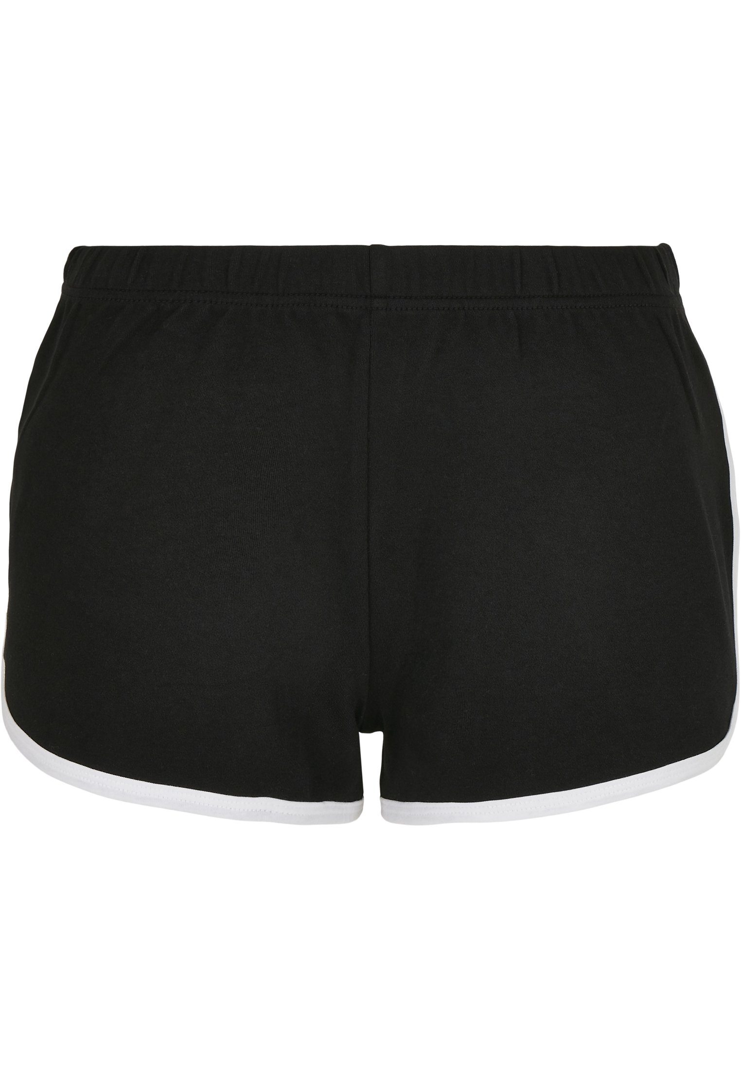 Hotpants Organic URBAN Retro Stoffhose CLASSICS Damen Interlock Ladies black-white (1-tlg)