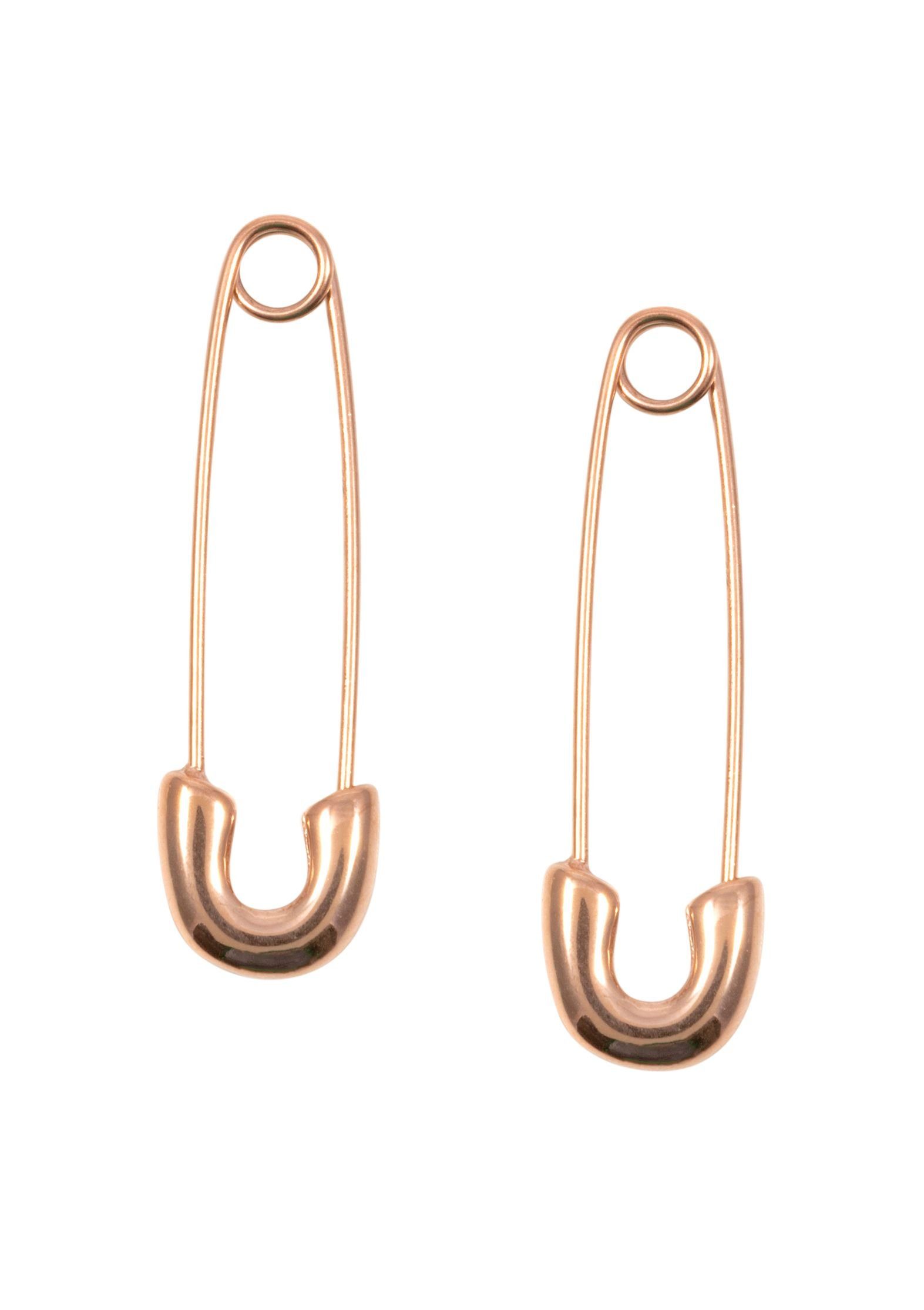 Hey Happiness Paar Ohrhänger Sicherheitsnadel Ohrringe Damen, 18K Roségold günstig online kaufen