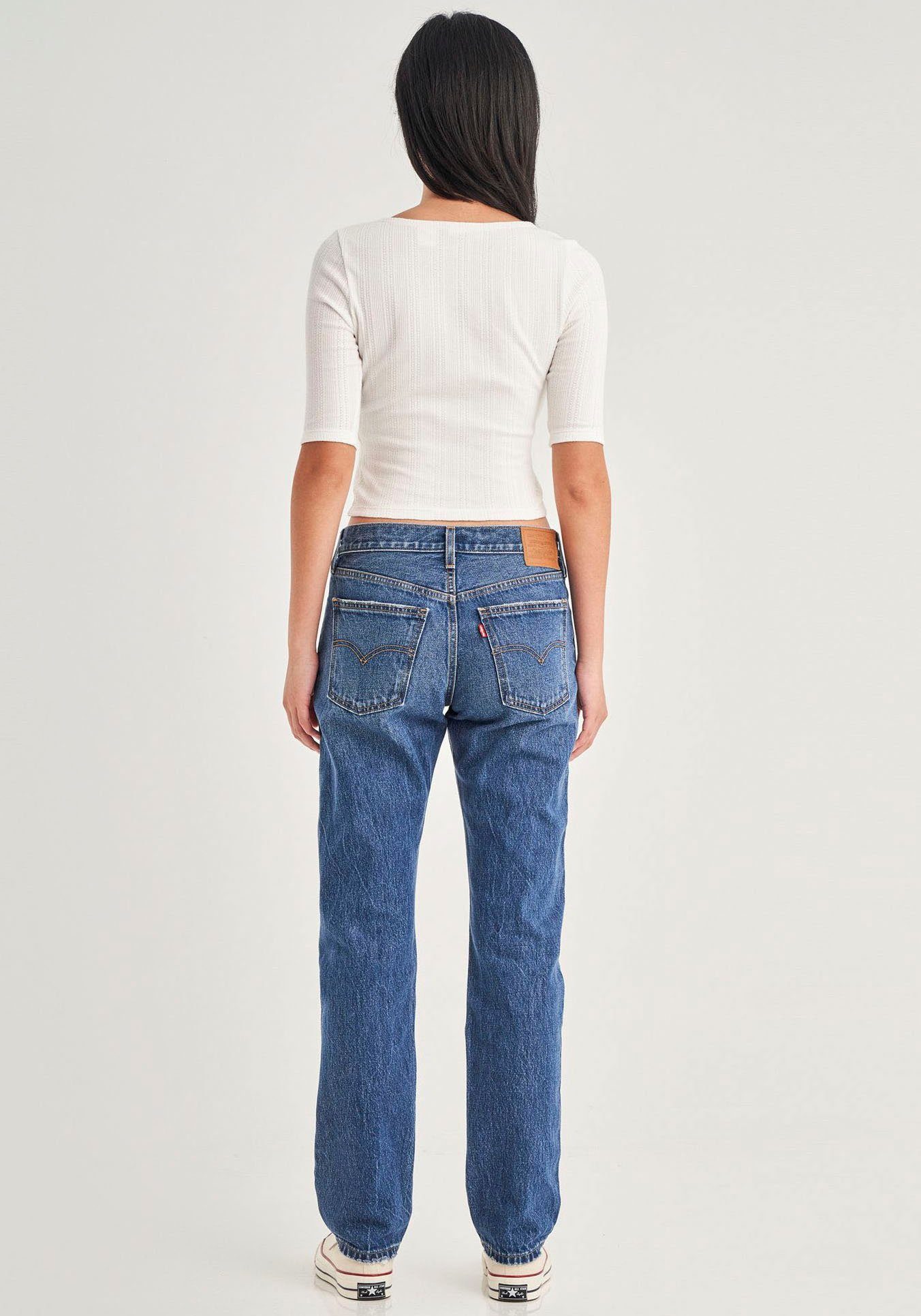 Gerade used MIDDY blue STRAIGHT Levi's® Jeans