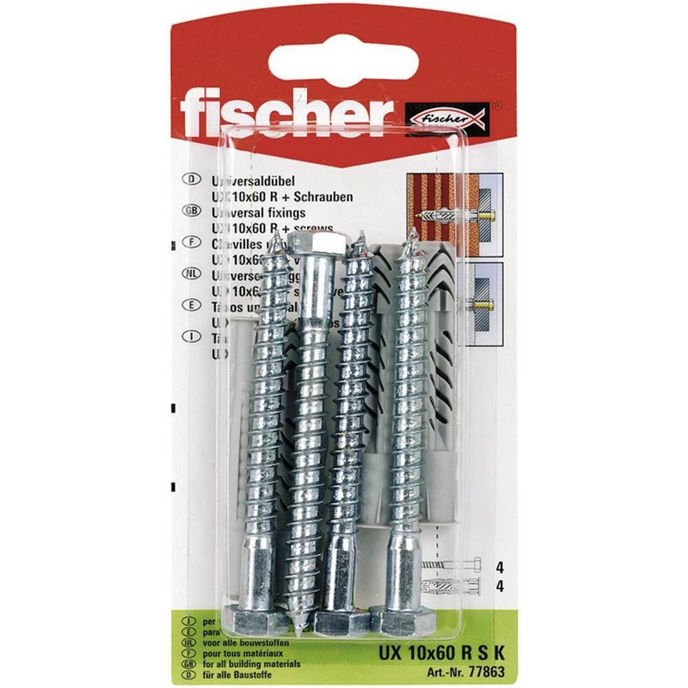 fischer DübelSet »Universaldübel mit Sechskantschraube