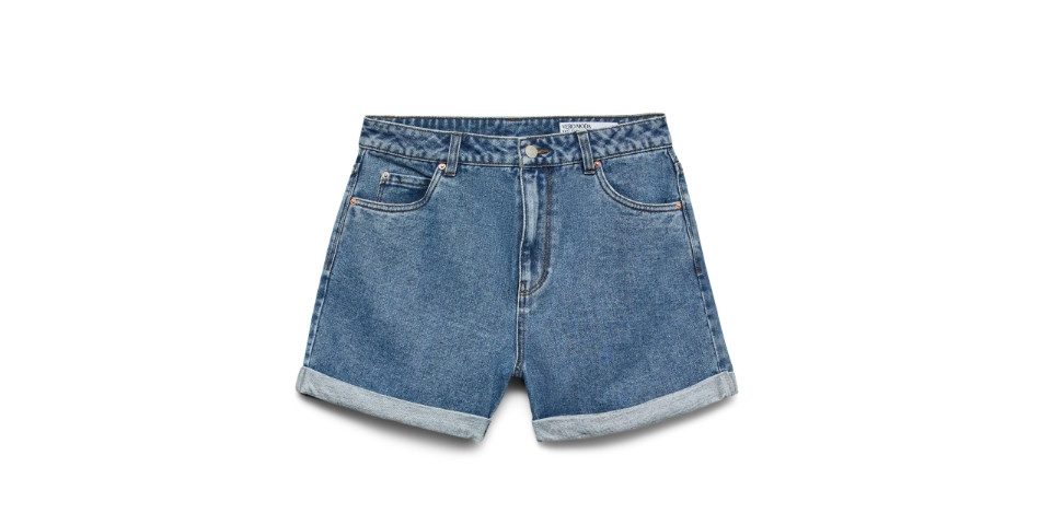 Vero Moda Shorts VMZURI HR LOOSE DENIM SHORTS MIX GA