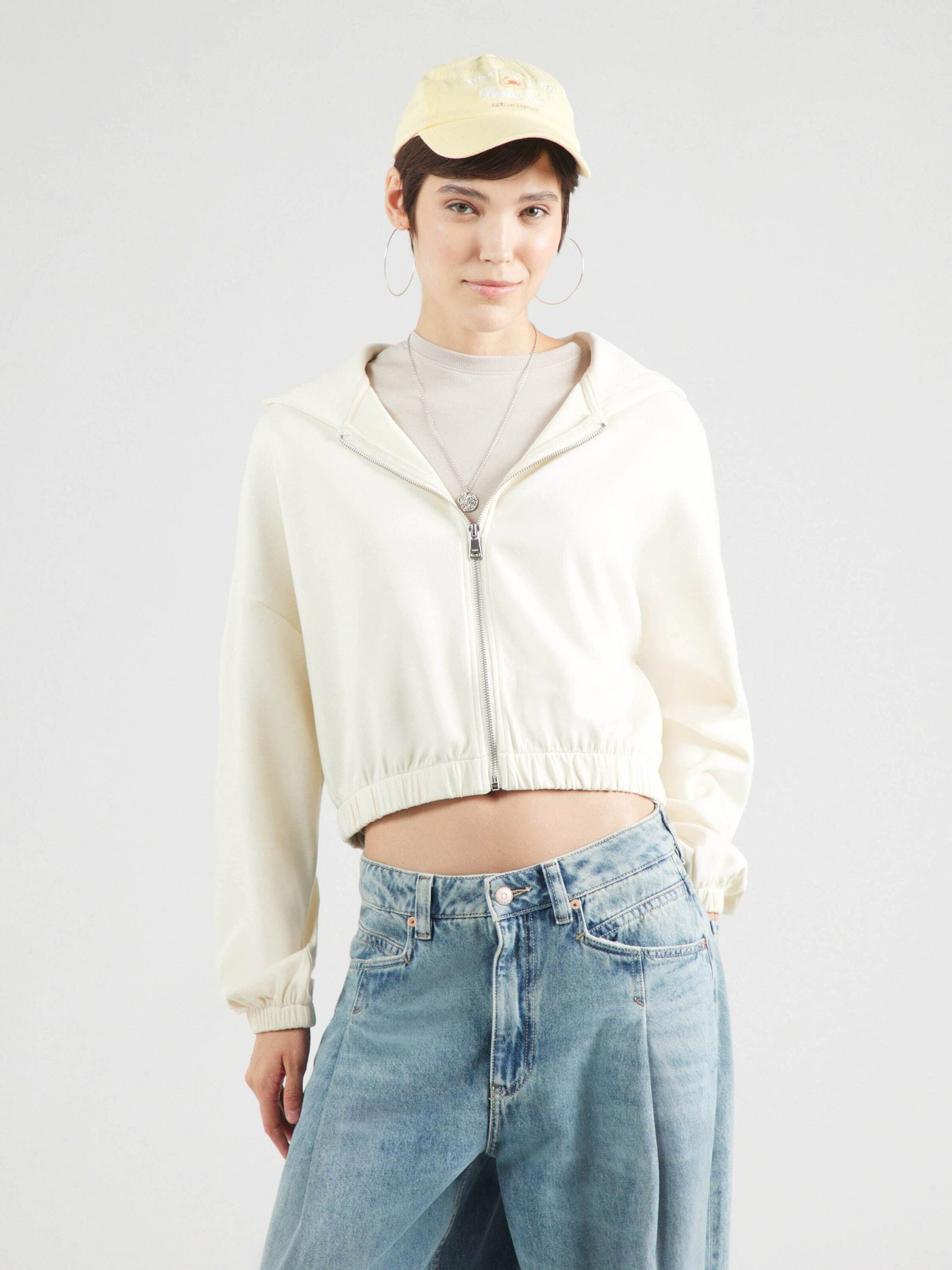ONLY Sweatjacke ONLScarlett (1-tlg) Drapiert/gerafft