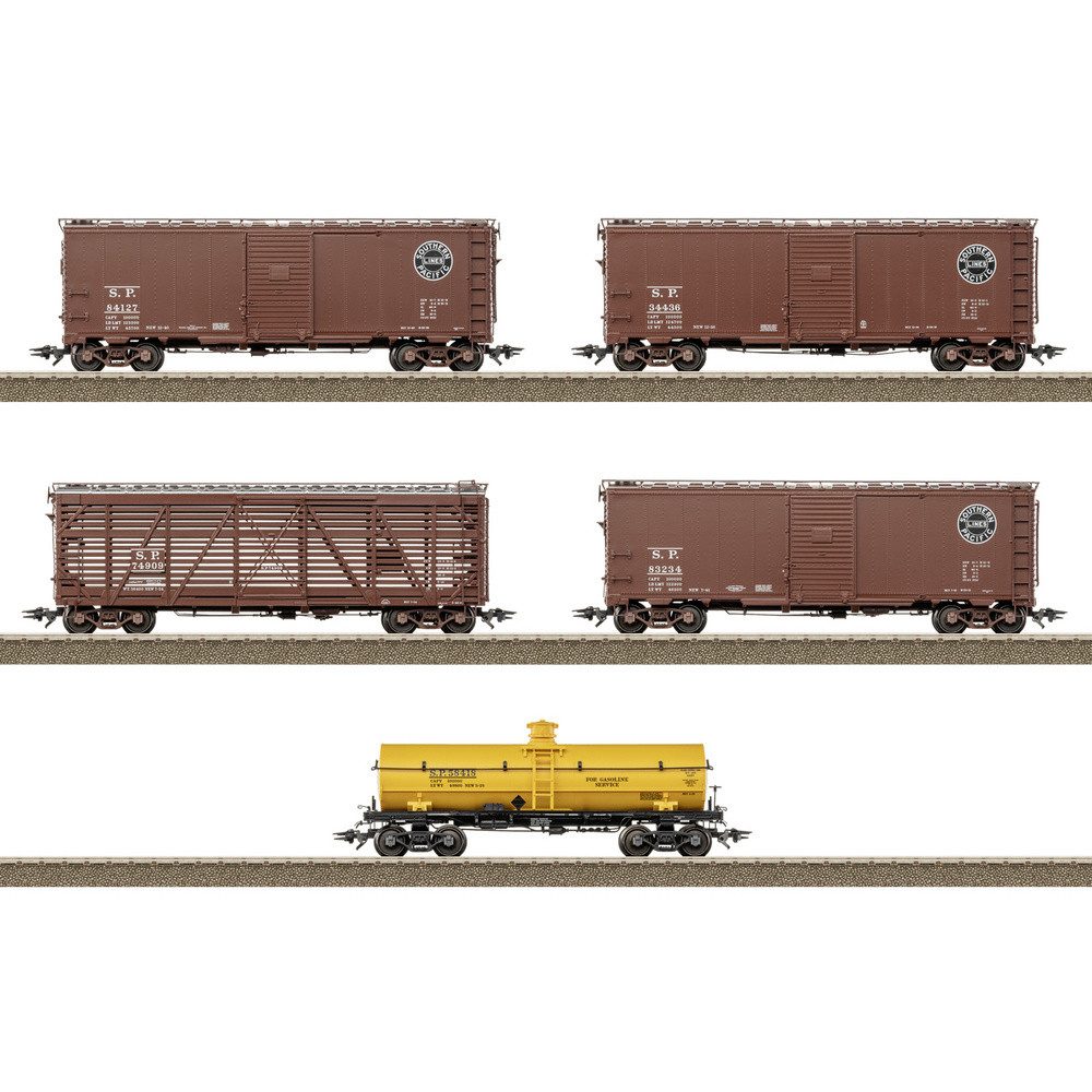 TRIX Güterwagen TRIX T24915 Güterwagen DC H0 US-Güterwagen-Set "Southern Pacific" - 5-