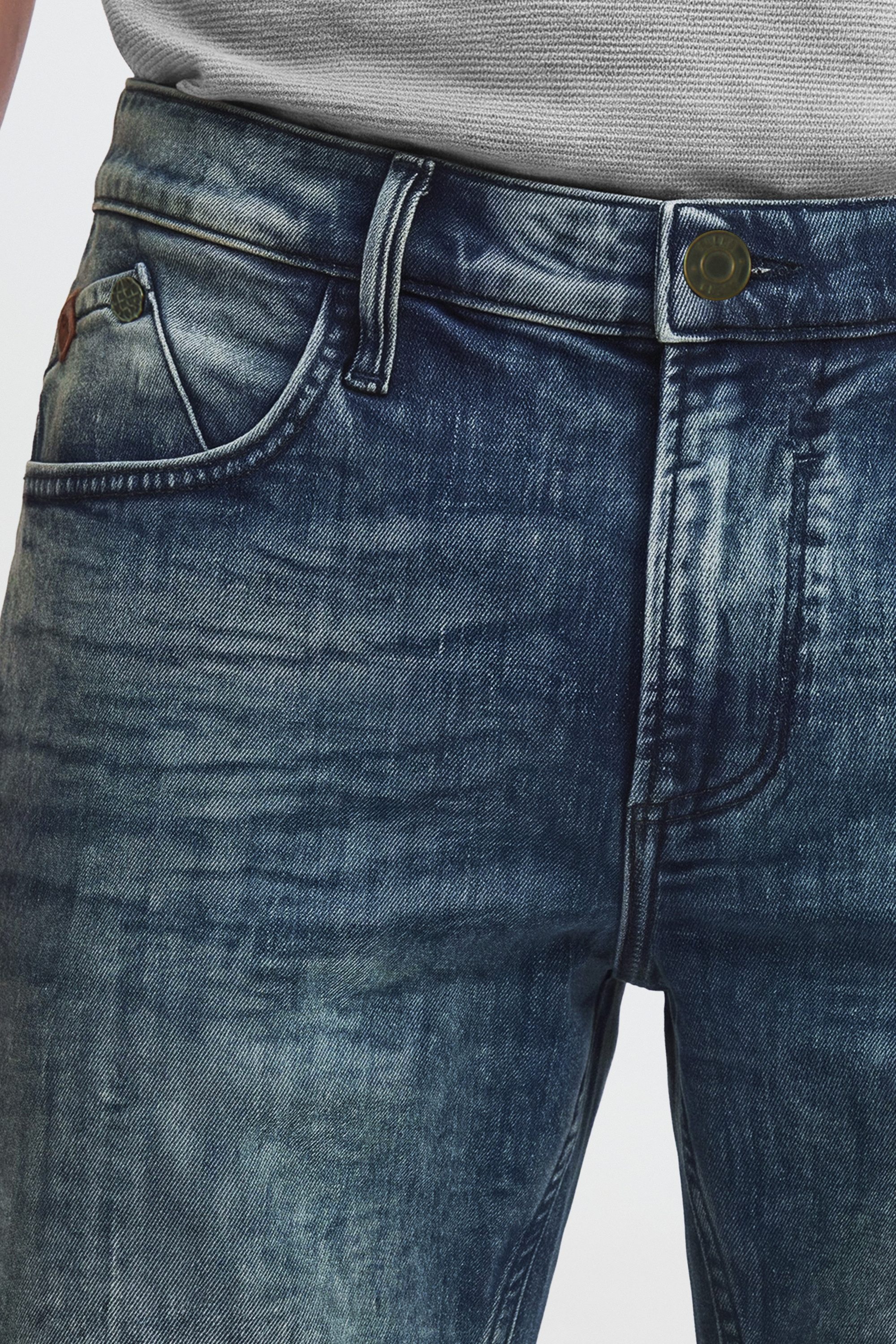 Blend Jeansshorts BHGrilitsch Stilvolle 5-Pocket-Jeansshorts mit leichten Destroyed-Effekten – Bild 5 von 5