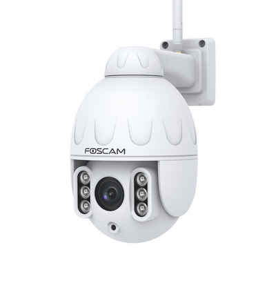 Foscam SD4 4 MP Dual-Band WLAN PTZ Dome Überwachungskamera (Außenbereich, Innenbereich, 4-fachen optischen Zoom, IP66 Wasserfest, Nachtsicht bis zu 50 Meter, Intelligente Erkennung & Nachrichten mit Push-Funktion)
