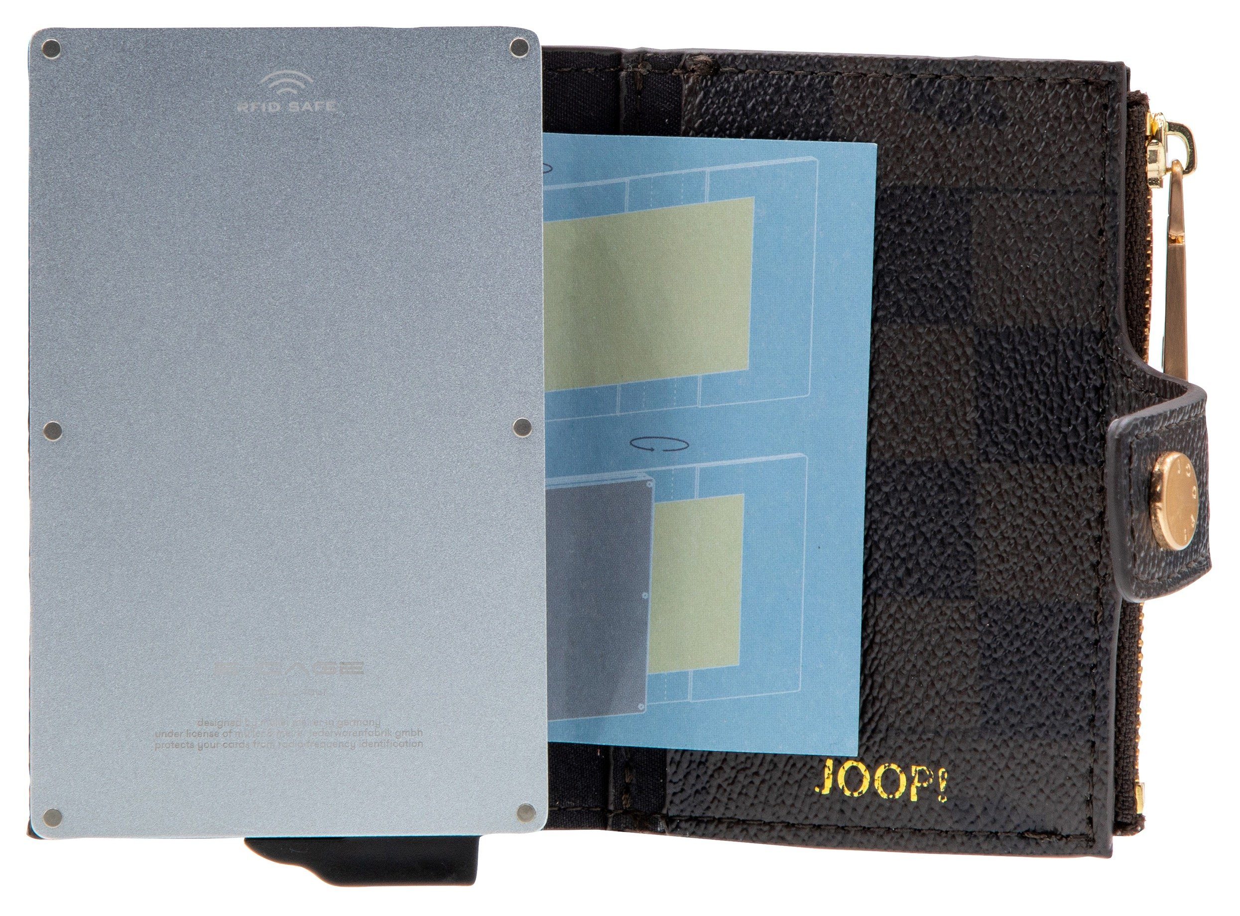 JOOP! Kartenetui cortina piazza c-four e-cage sv8, mit Allover Logo Print