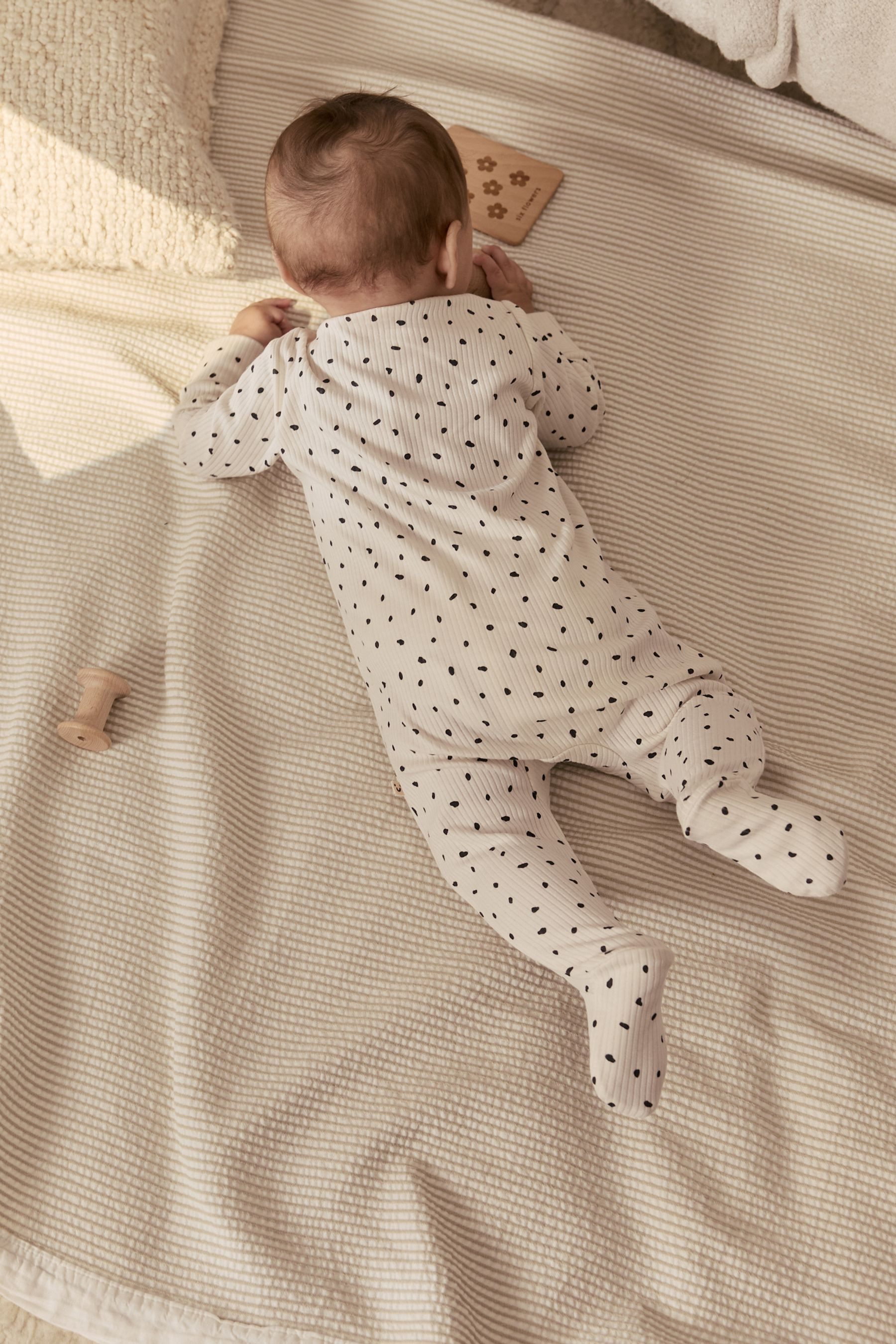 Next Schlafoverall Baby-Schlafanzüge mit Zwei-Wege-RV, 3er-Pack (3-tlg)