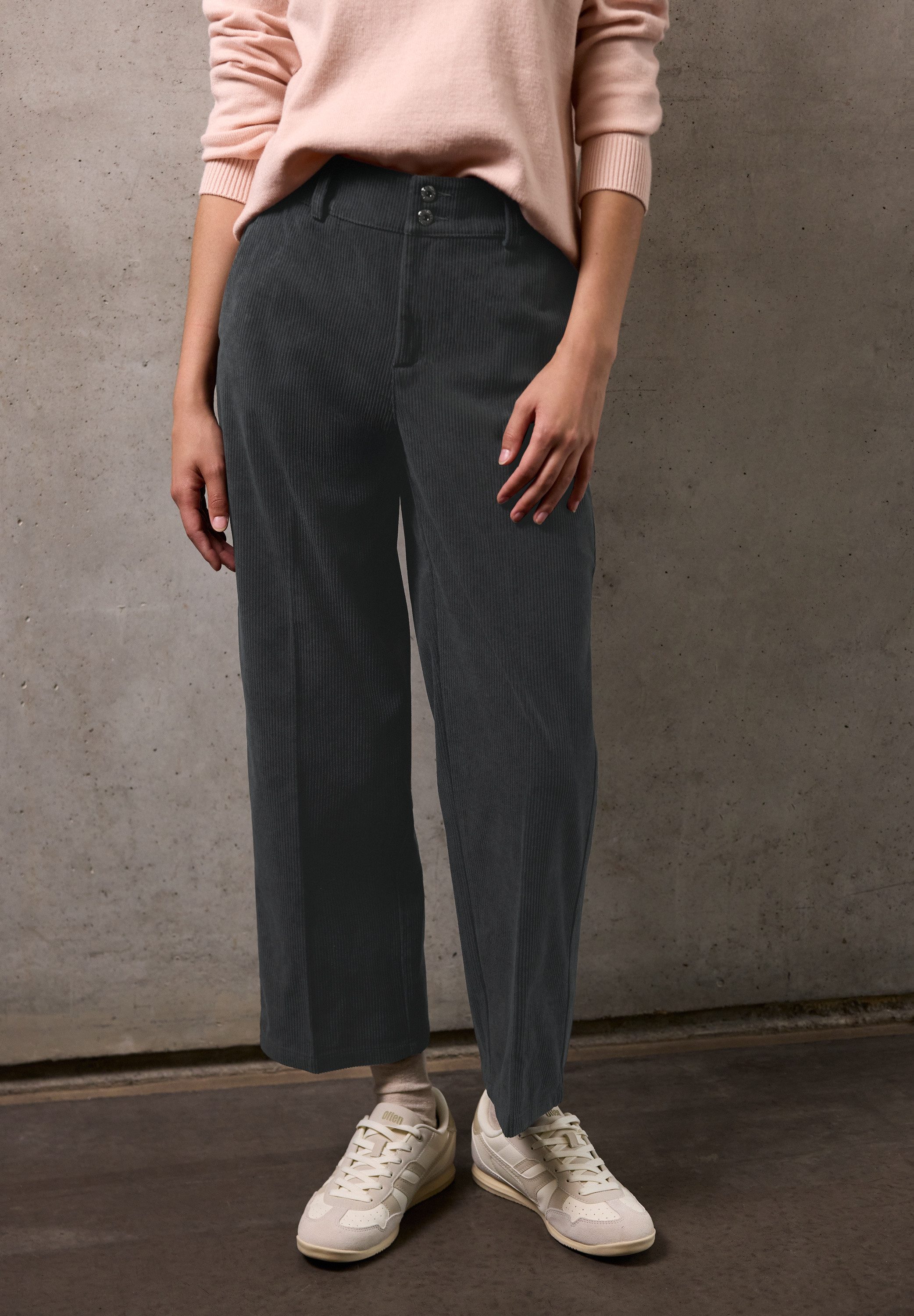 STREET ONE STUDIO Stoffhose High Waist