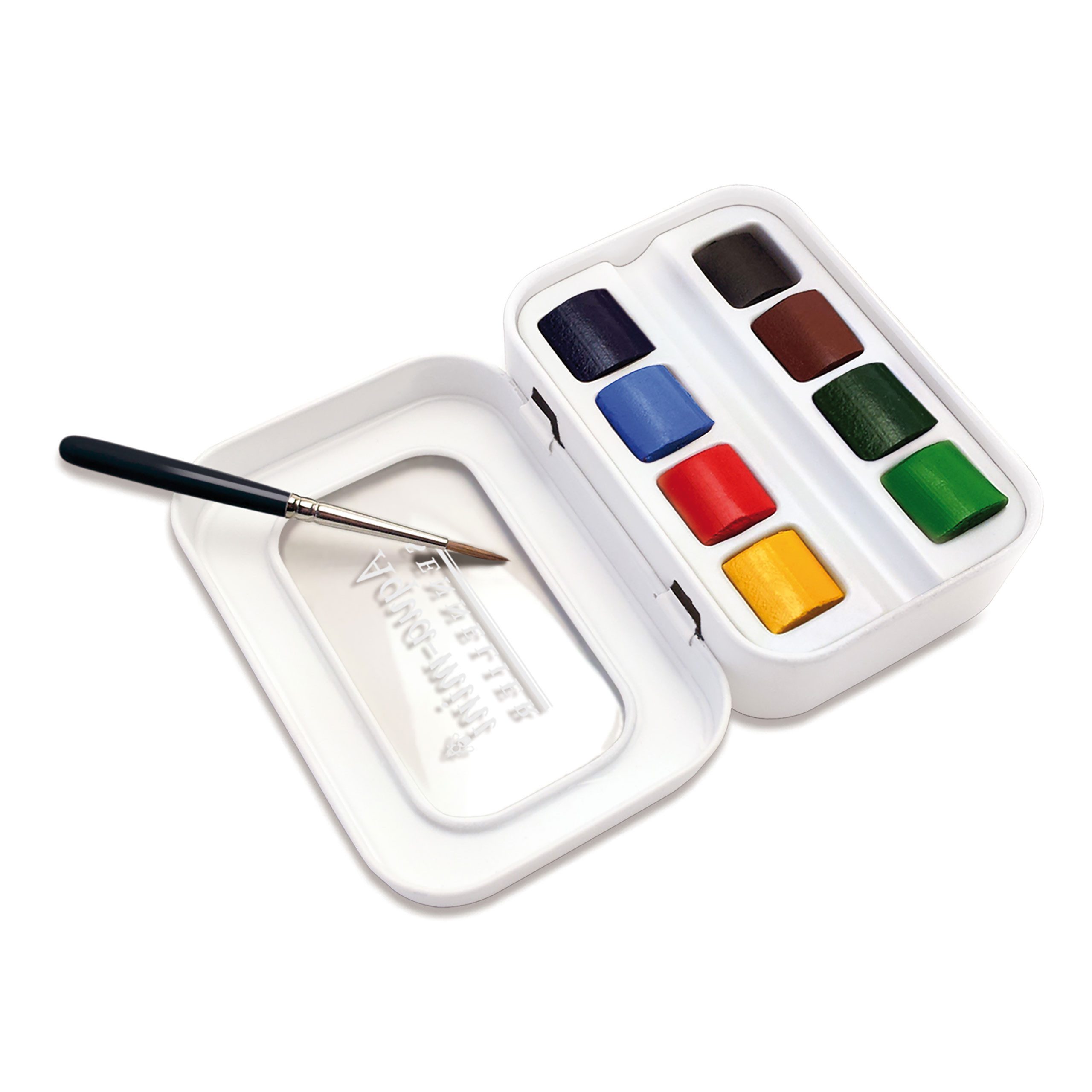 SENNELIER Aquarellfarbe Aquarellfarbe - Set mit 8 halben Naepfchen N131618.00 Metallkasten
