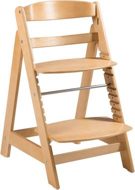 roba® Hochstuhl Treppenhochstuhl Sit Up Click, natur, aus Holz