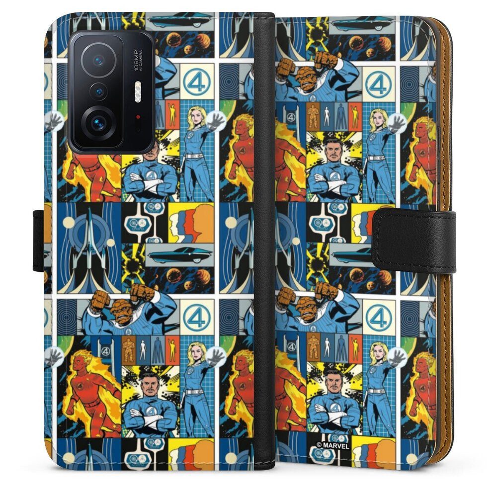 DeinDesign Handyhülle Marvel The Fantastic Four Offizielles Lizenzprodukt, Xiaomi 11T 5G Hülle Flip Case Klapphülle Handytasche Leder