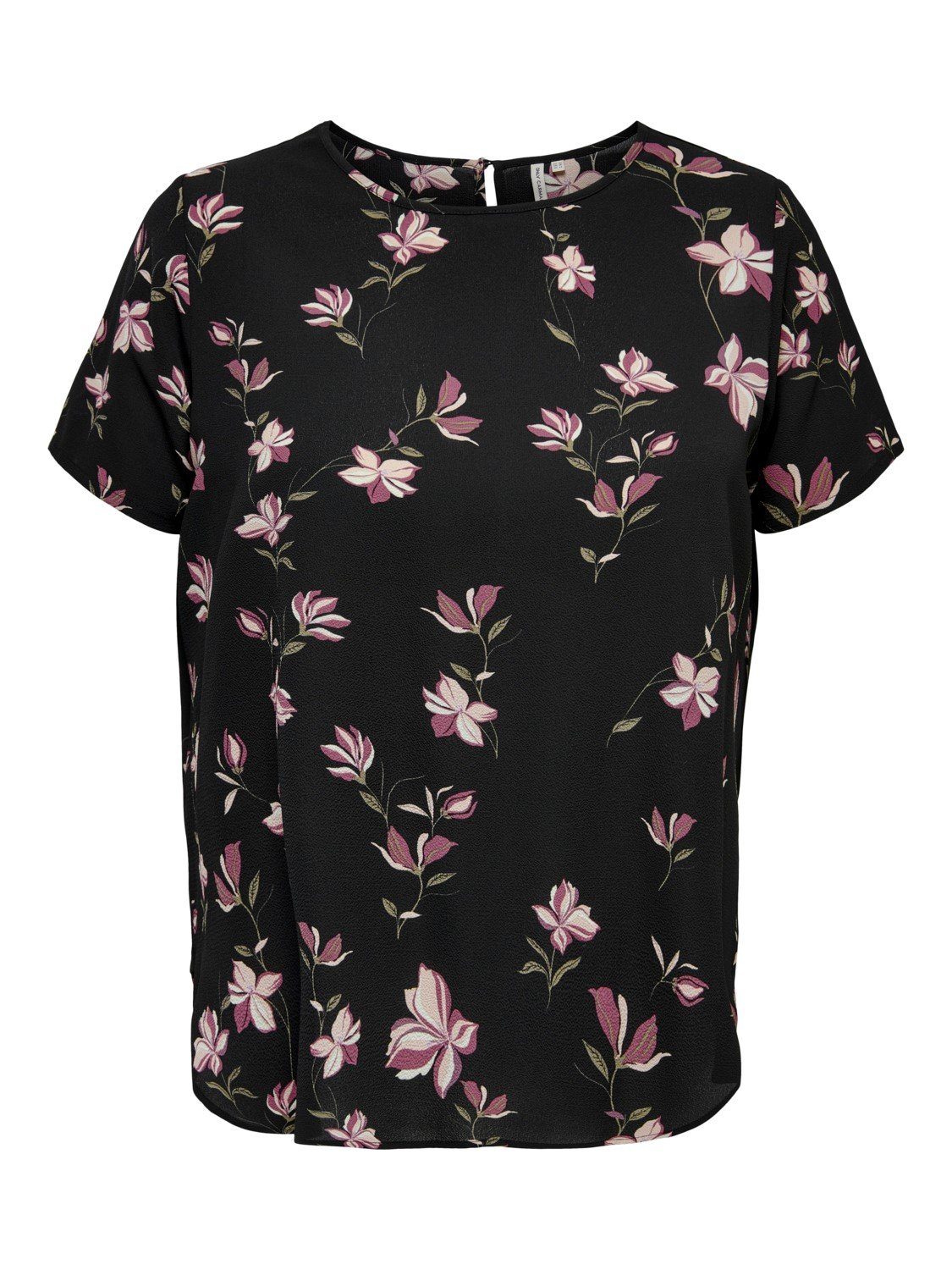 ONLY CARMAKOMA Blusenshirt Kurzarm Design Bluse günstig online kaufen