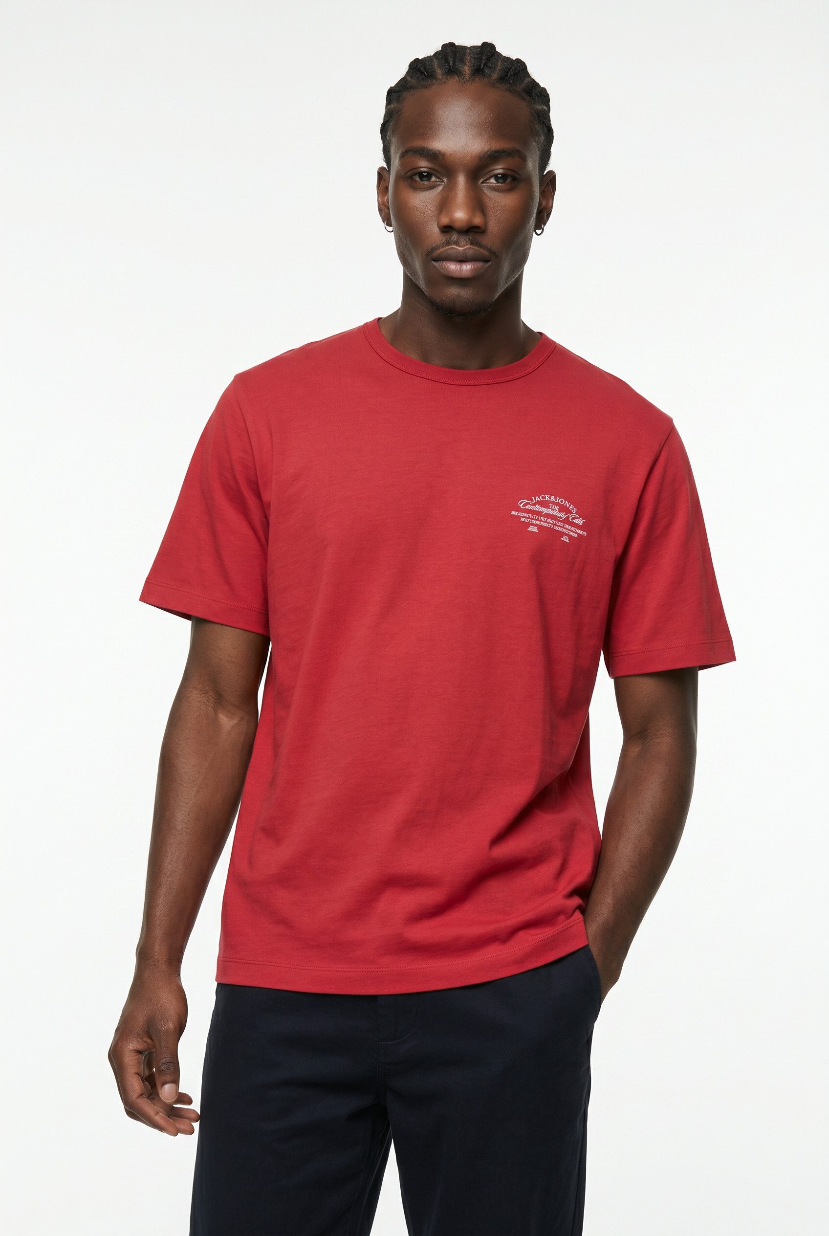 Jack & Jones T-Shirt JORNANTUCKET SCRIPT CHEST TEE CN