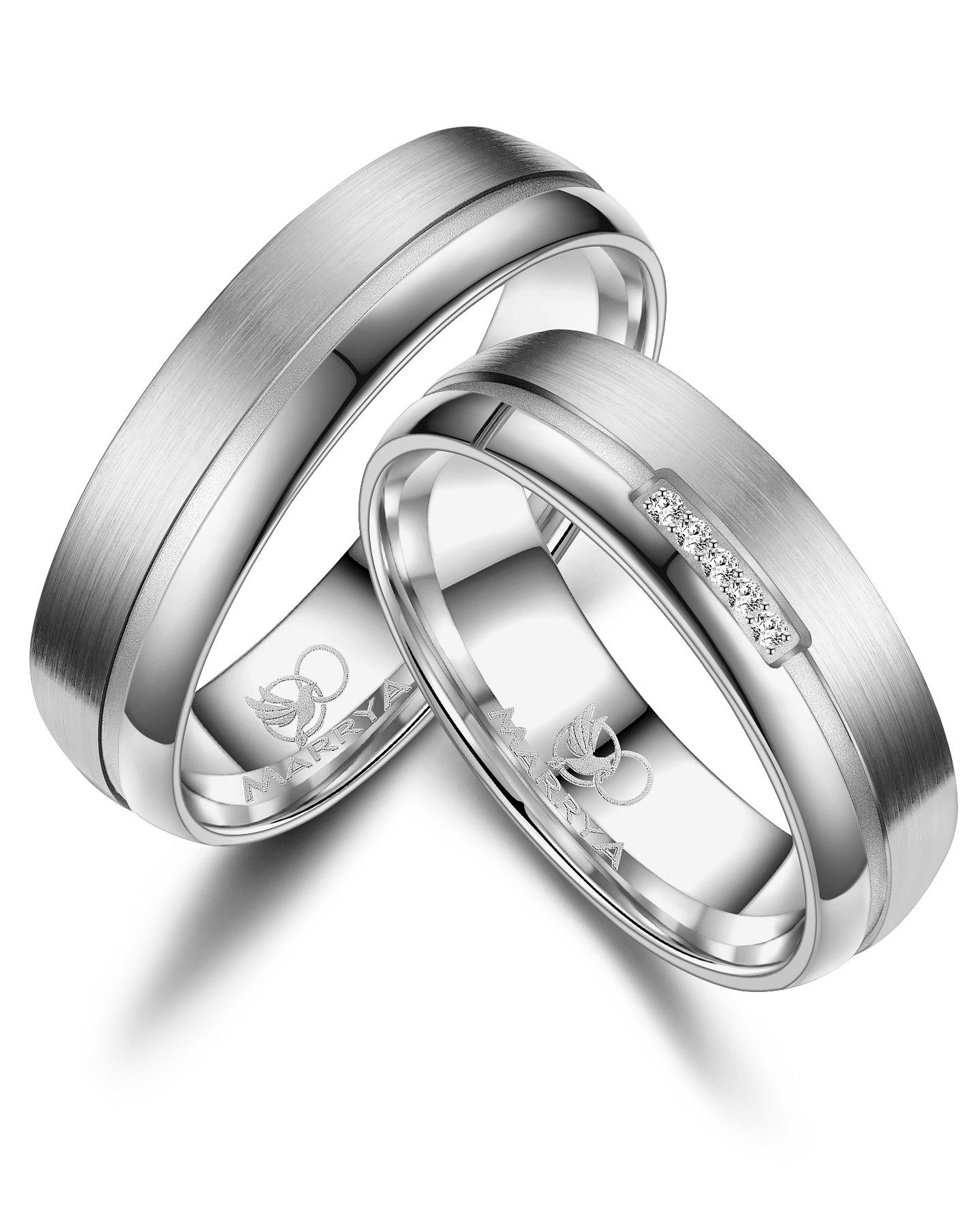 MARRYA Partnerring Titan Ringe Trauringe Eheringe Partnerringe