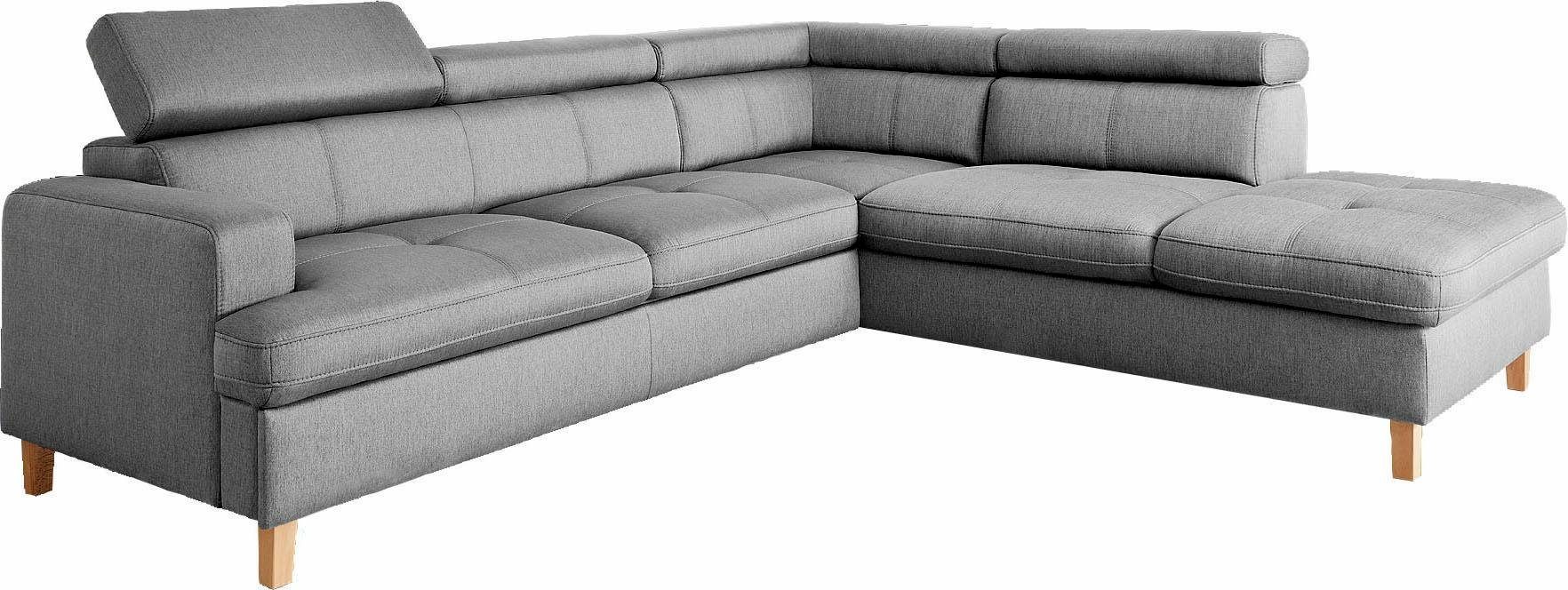 exxpo - sofa fashion Ecksofa Sisto, L-Form, wahlweise mit Bettfunktion