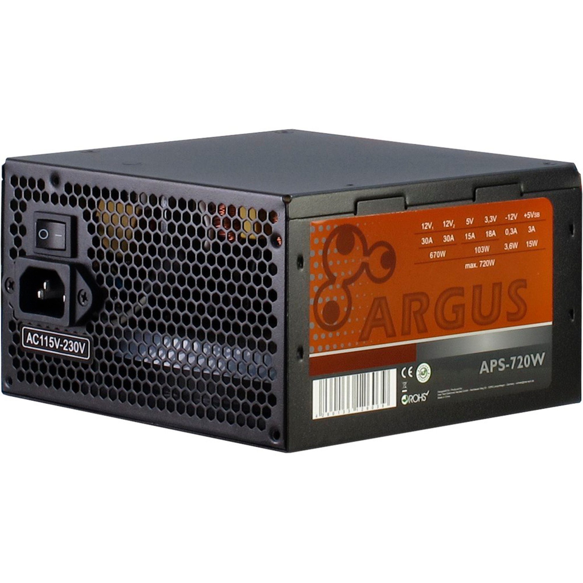 Inter-Tech Inter-Tech Argus APS-720 720W, PC-Netzteil, (2x PC-Netzteil