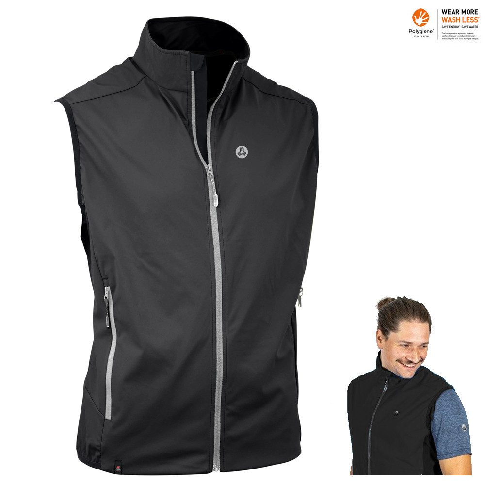 Steppjacke Maul - Achensee XT - Herren Weste - Softshellweste, schwarz