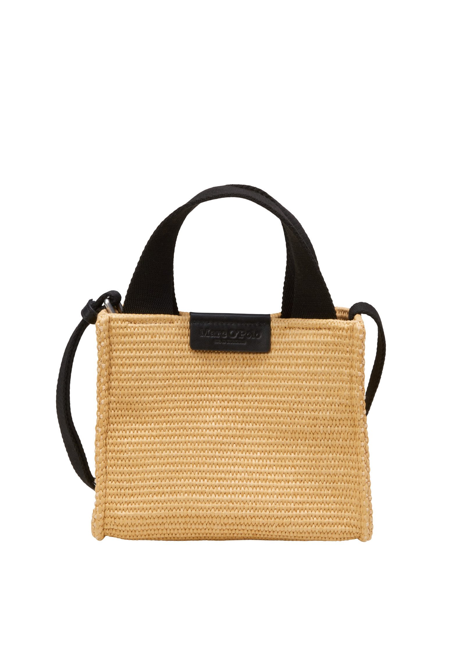 Umhängetasche in Raffia-Bast-Optik