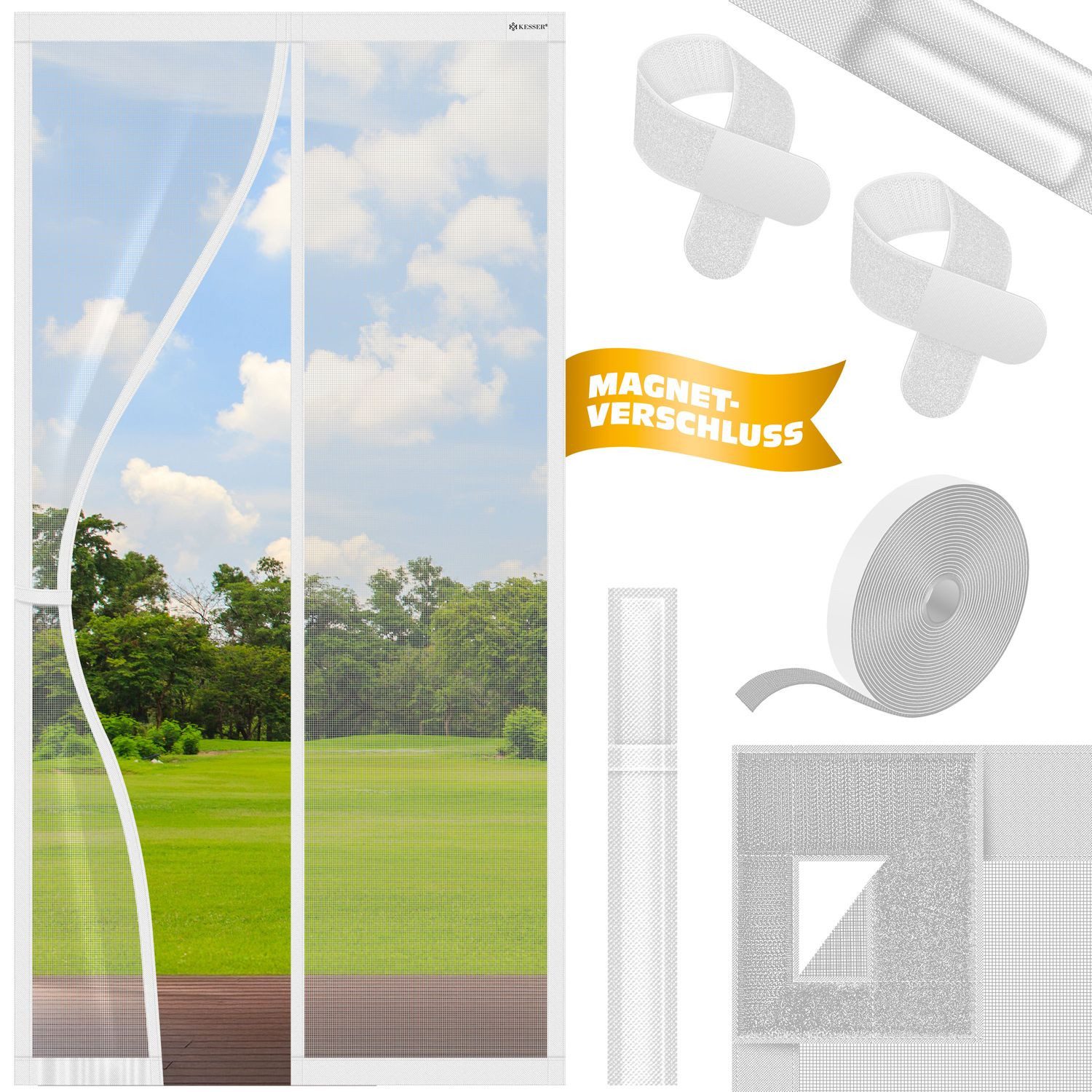 KESSER Insektenschutzplissee, Magnet Fliegengitter Tür Insektenschutz Magne günstig online kaufen