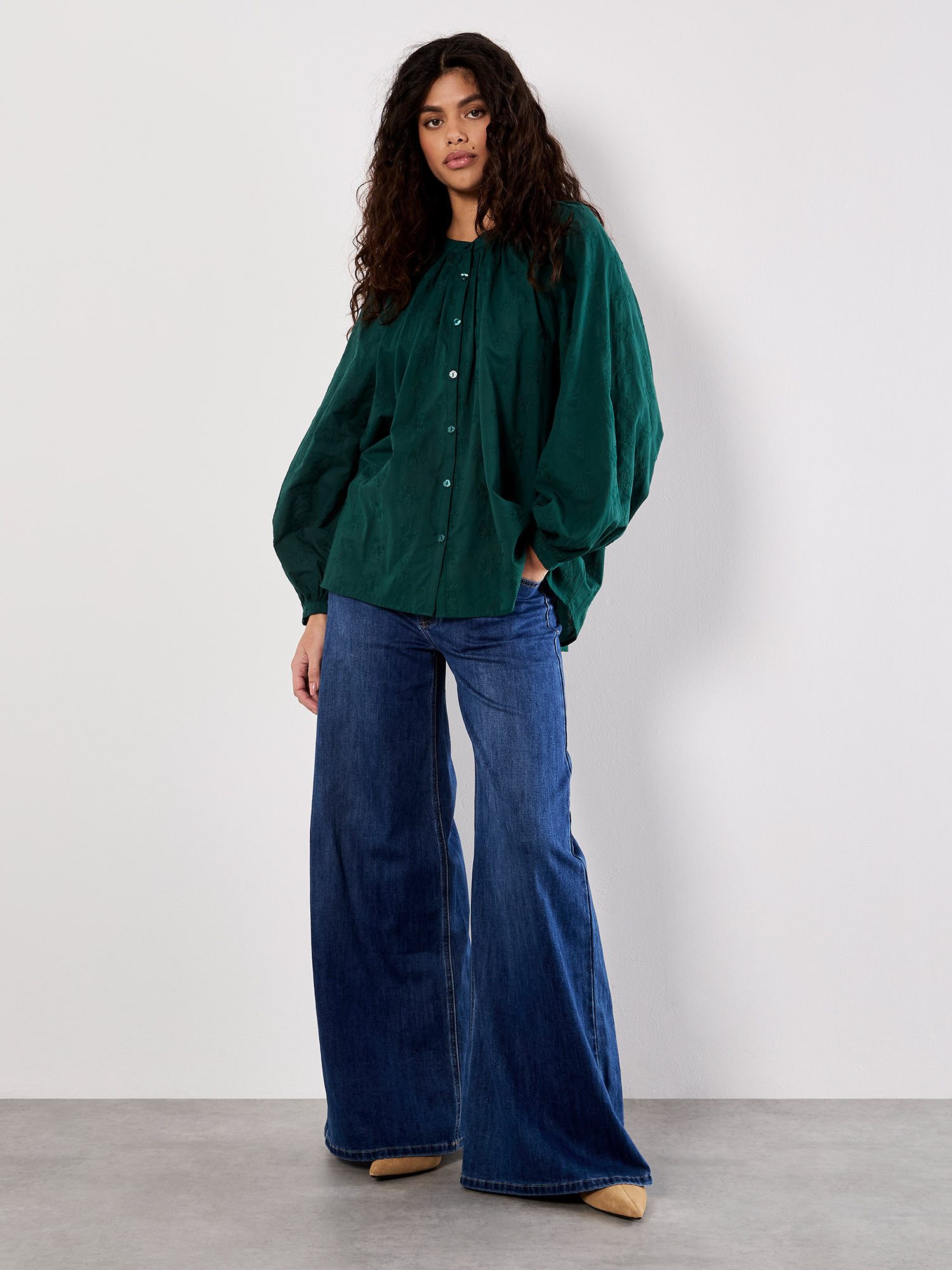 Apricot Langarmbluse günstig online kaufen