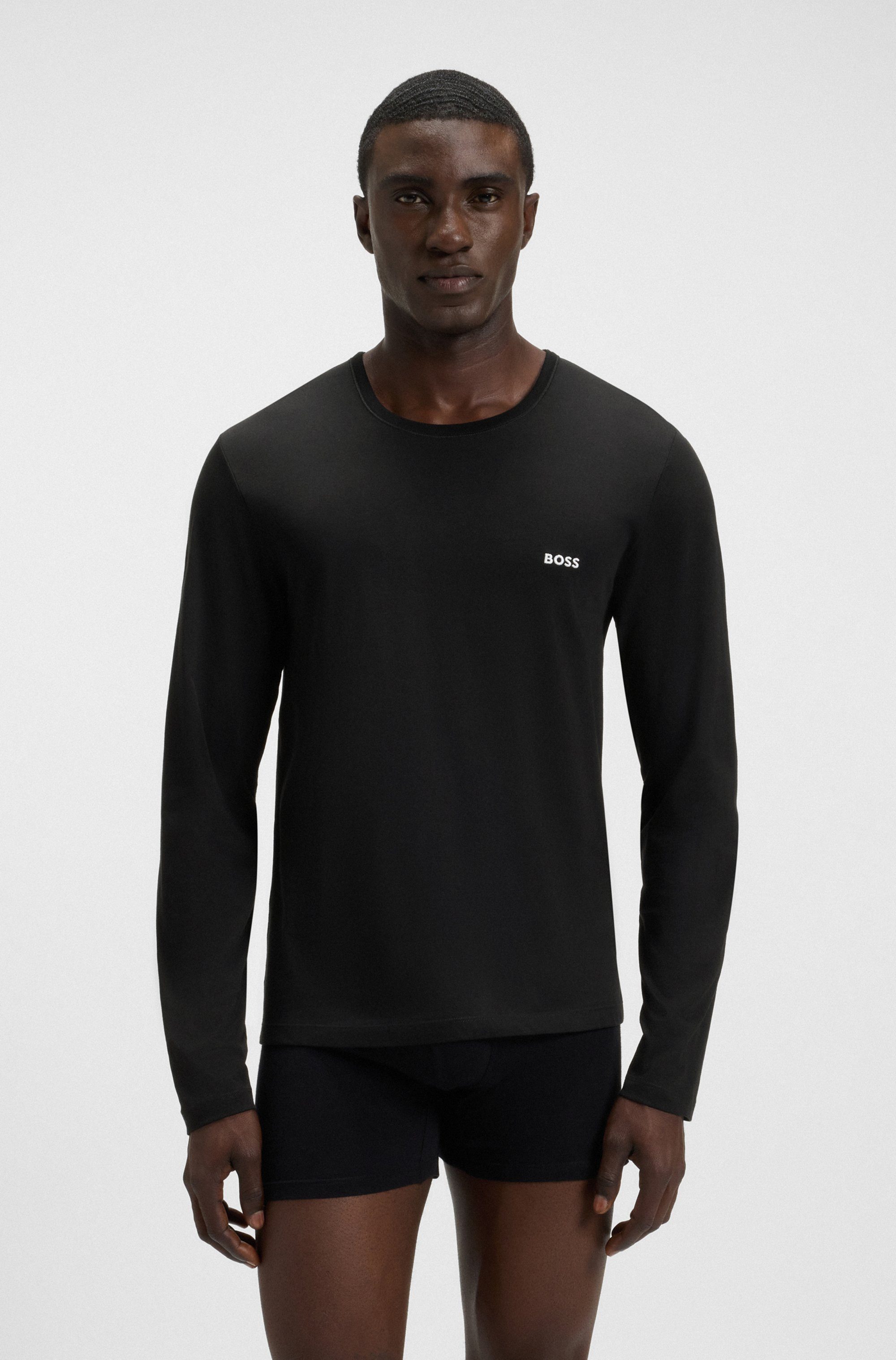 BOSS Langarmshirt longsleeve-Shirt R-Neck Classic COTTON 3pcs/pack (3-tlg) günstig online kaufen